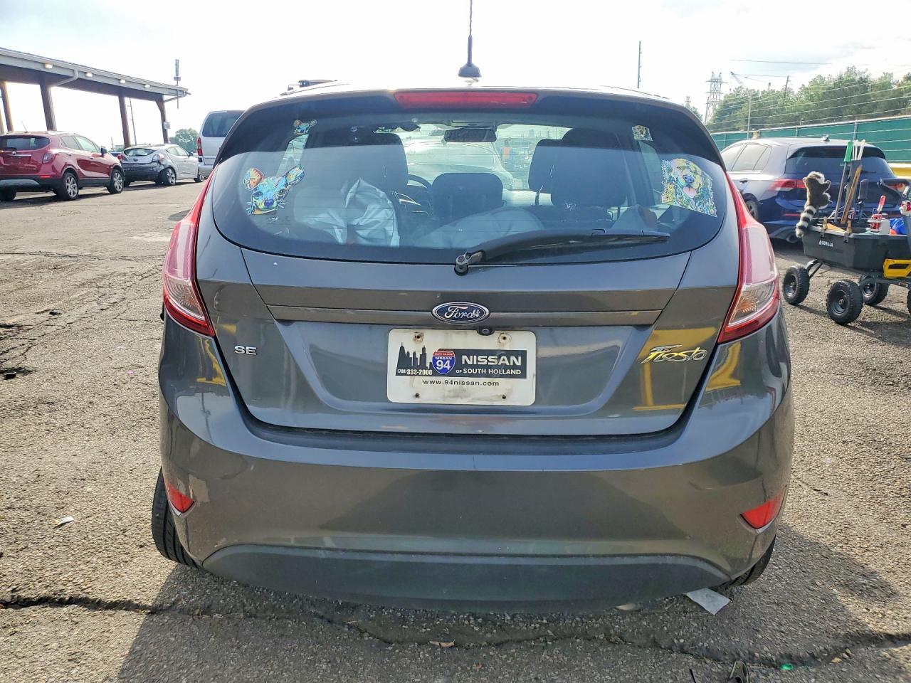 2018 Ford Fiesta Se Gray vin: 3FADP4EJ1JM112509