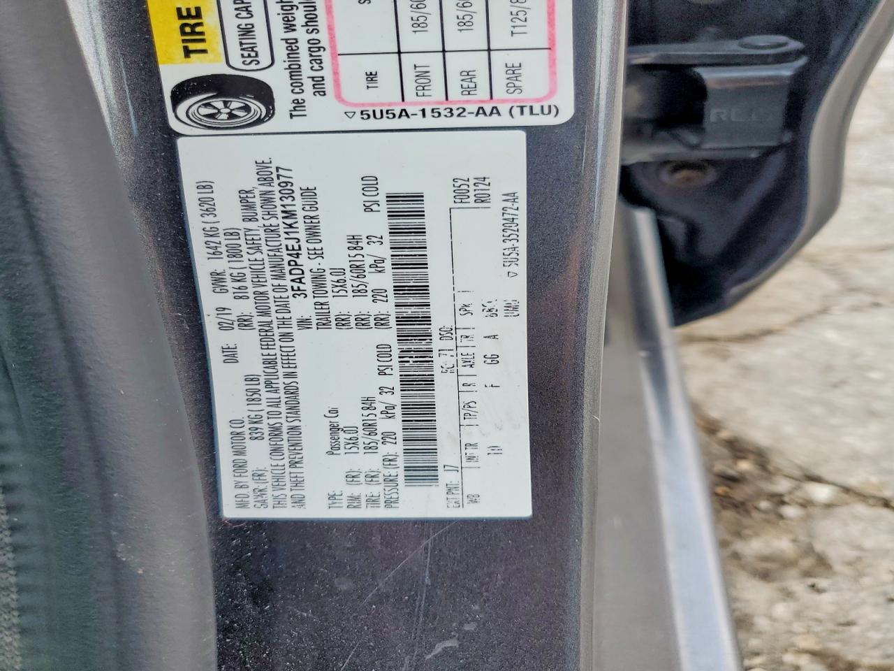 2019 Ford Fiesta Se Gray vin: 3FADP4EJ1KM130977