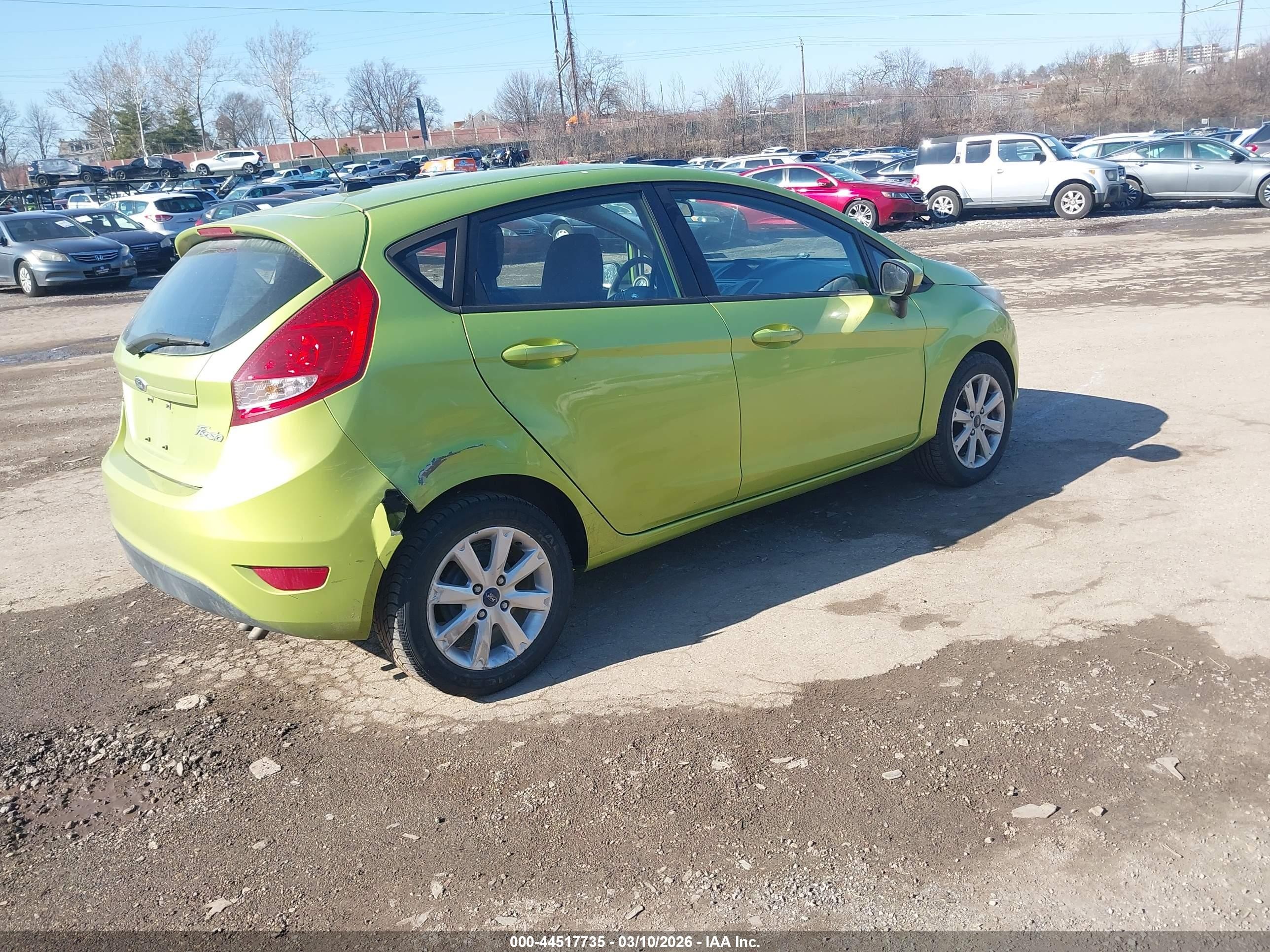 2011 Ford Fiesta Se Green vin: 3FADP4EJ2BM170632