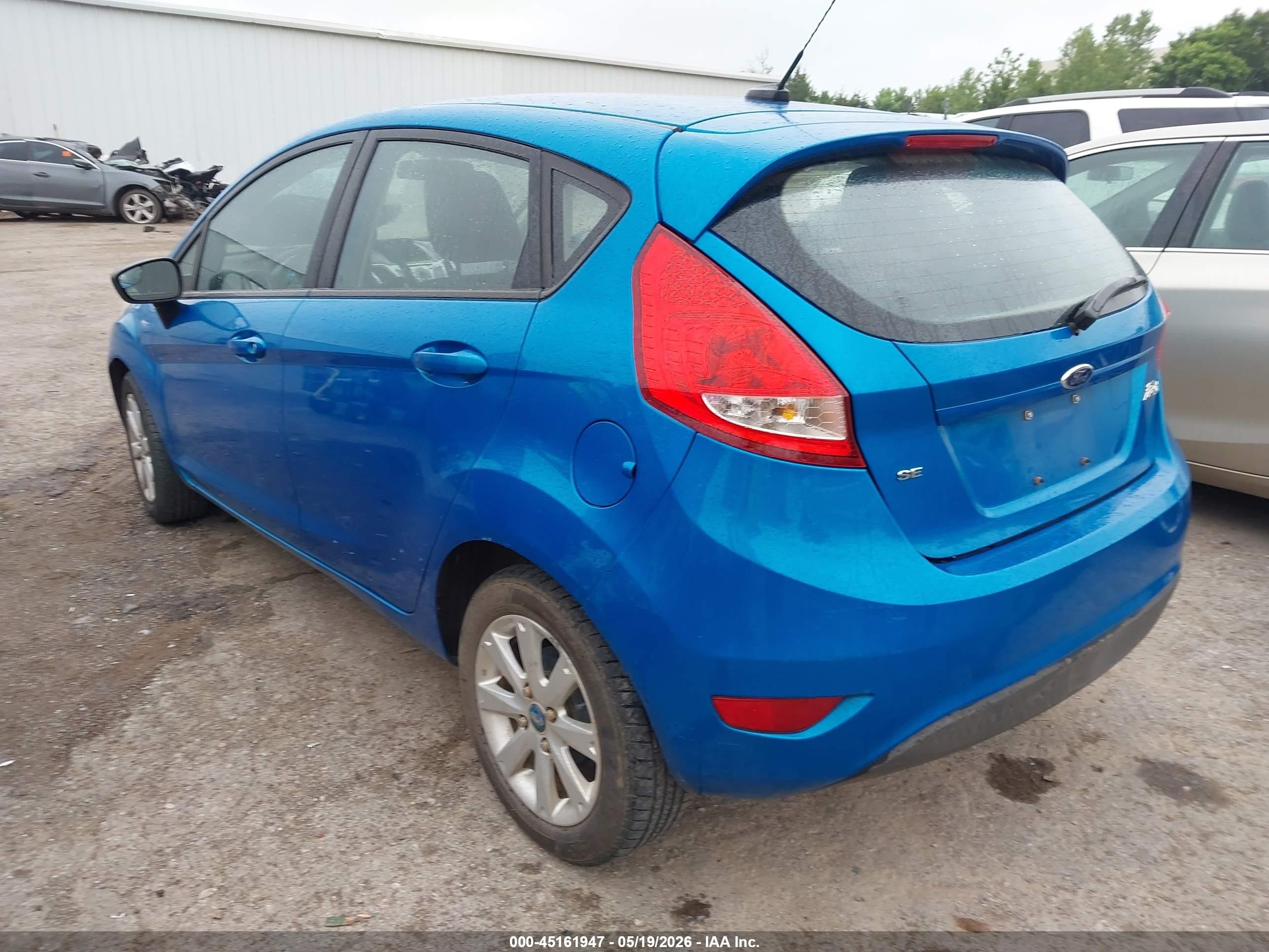 2012 Ford Fiesta Se Blue vin: 3FADP4EJ2CM102980