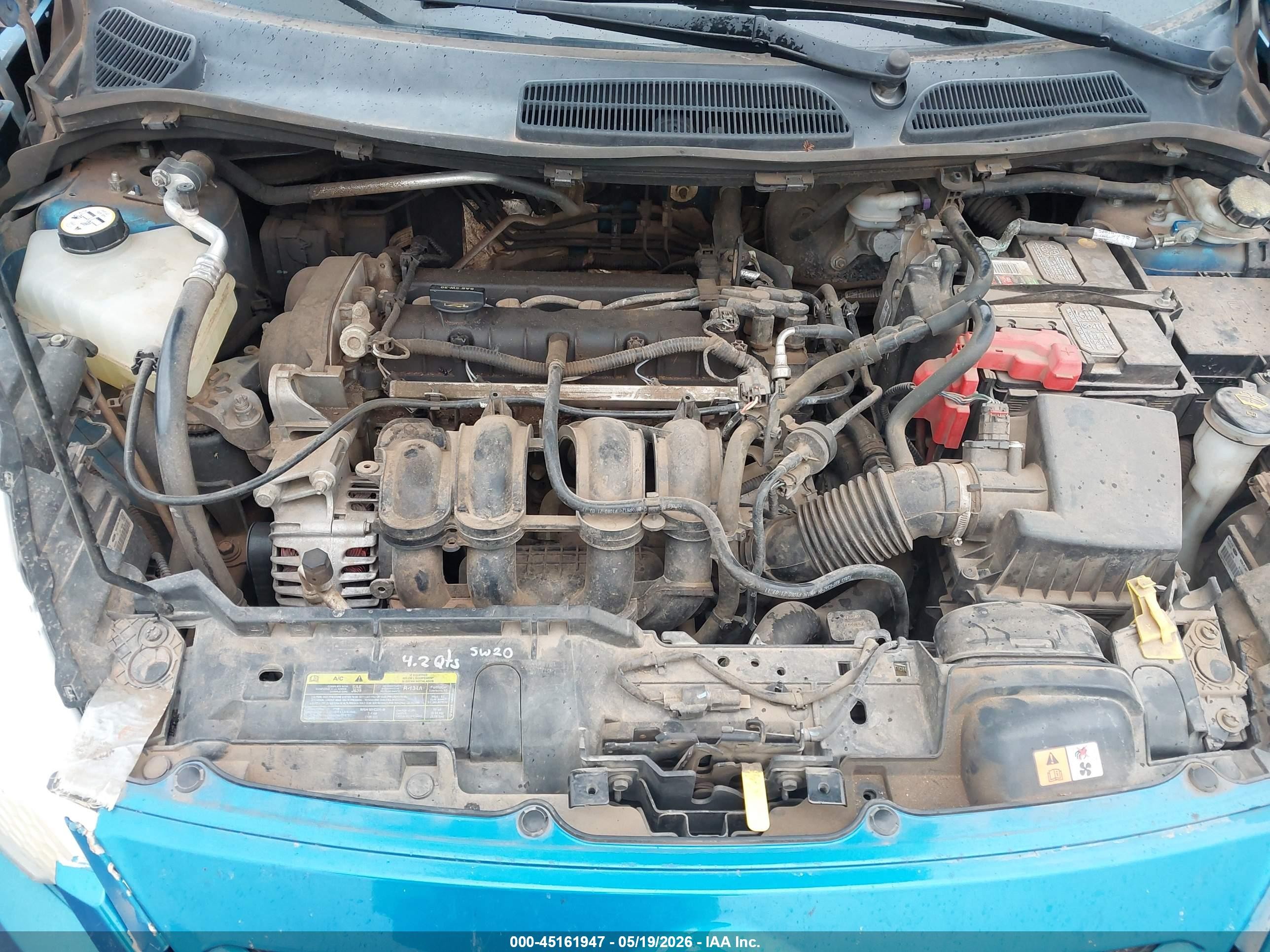 2012 Ford Fiesta Se Blue vin: 3FADP4EJ2CM102980