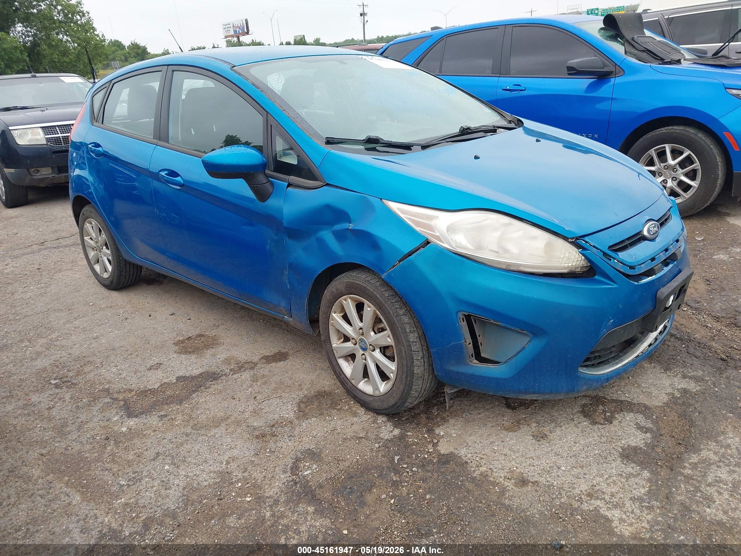 2012 Ford Fiesta Se Blue vin: 3FADP4EJ2CM102980