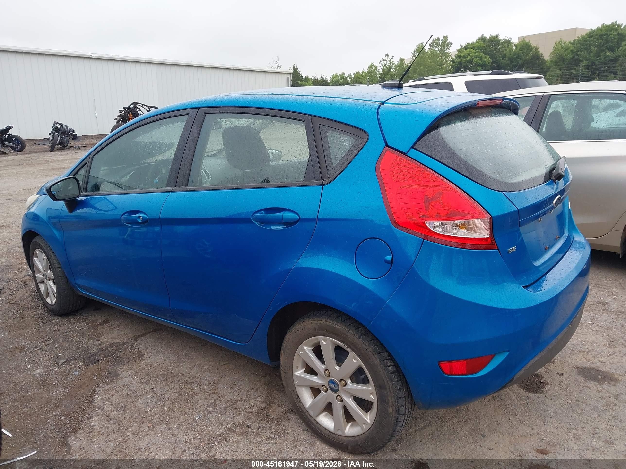 2012 Ford Fiesta Se Blue vin: 3FADP4EJ2CM102980