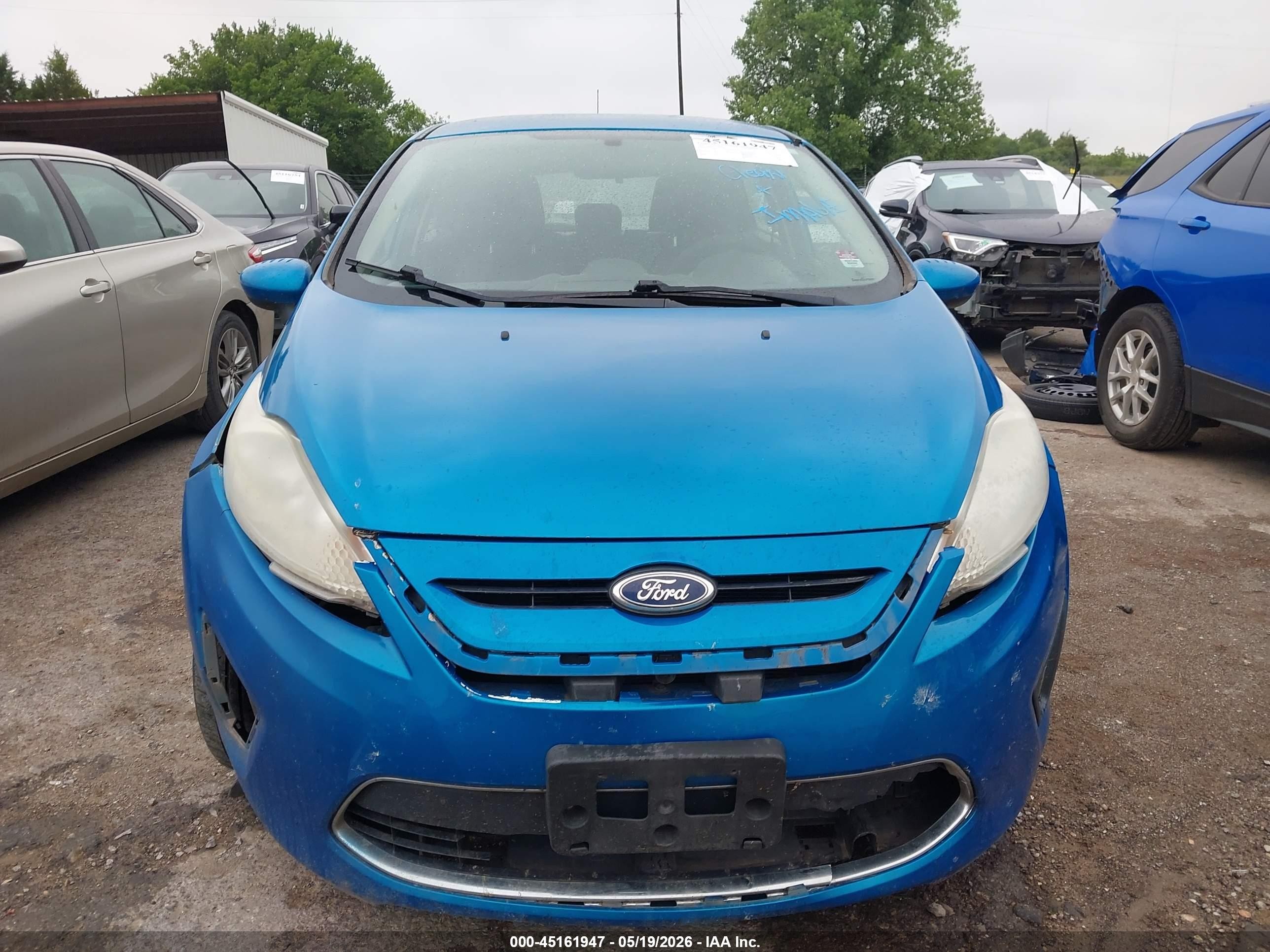 2012 Ford Fiesta Se Blue vin: 3FADP4EJ2CM102980