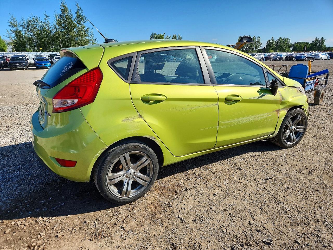 2013 Ford Fiesta Se Green vin: 3FADP4EJ2DM141697
