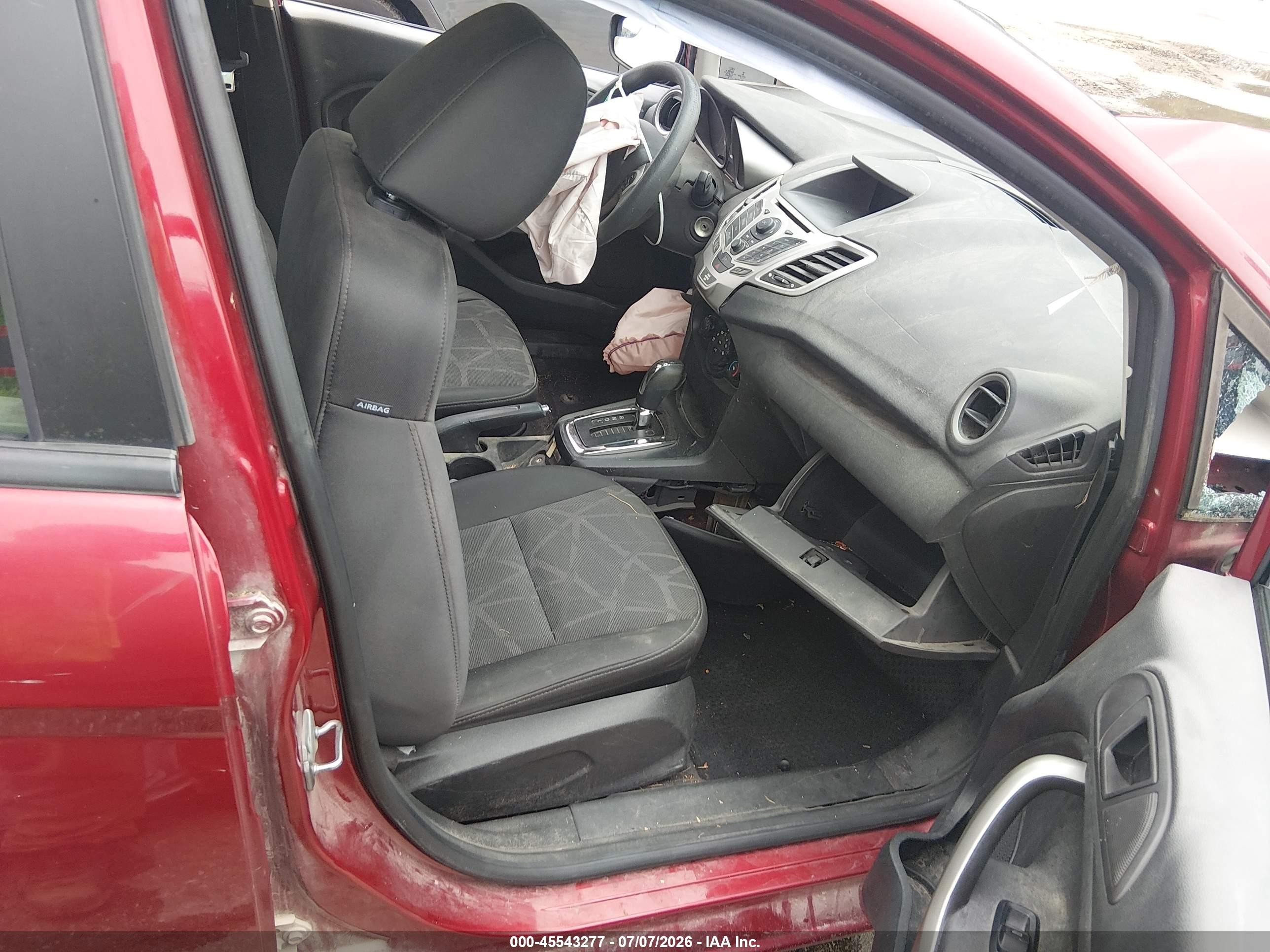 2013 Ford Fiesta Se Red vin: 3FADP4EJ2DM199485