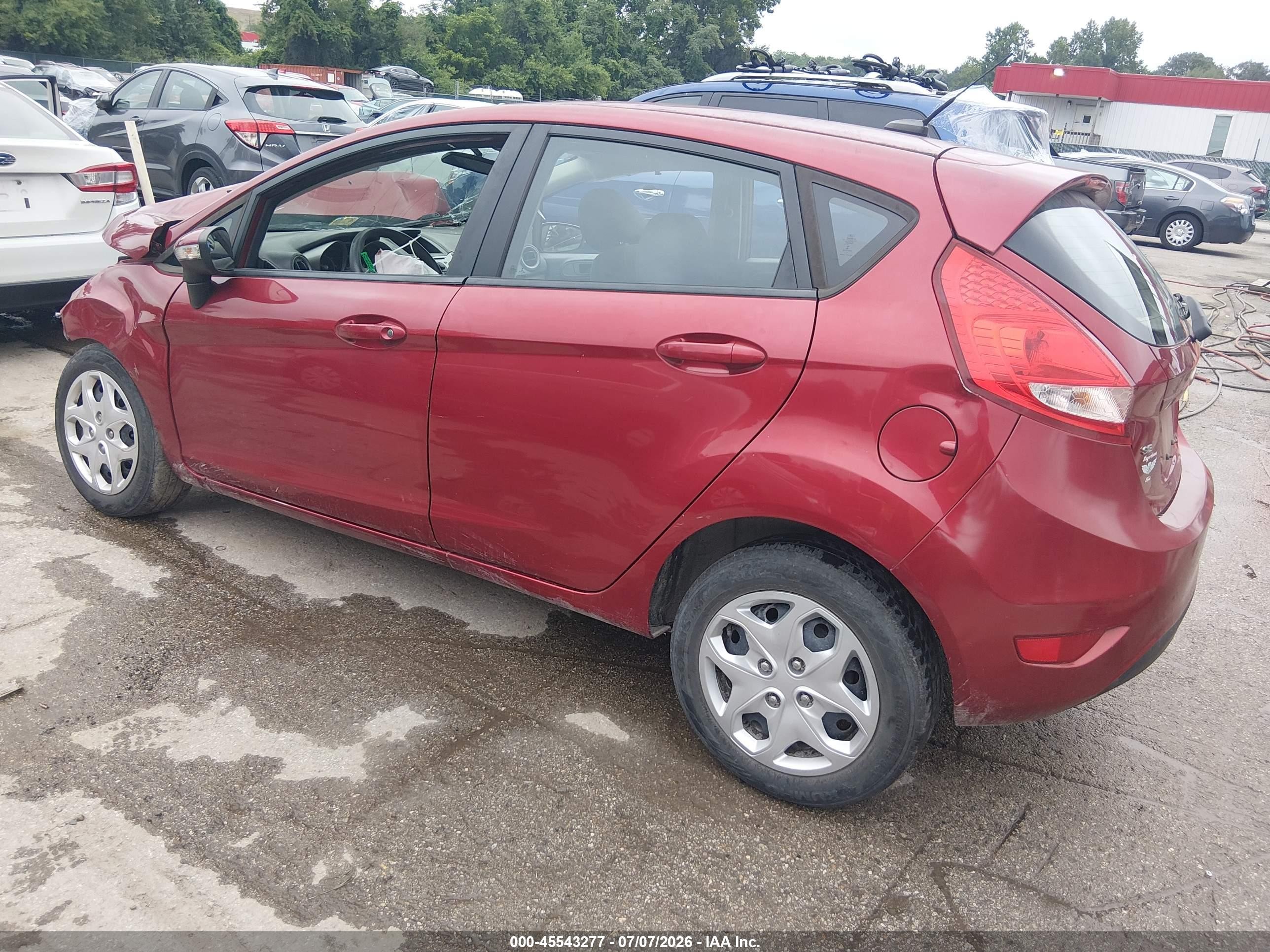 2013 Ford Fiesta Se Red vin: 3FADP4EJ2DM199485