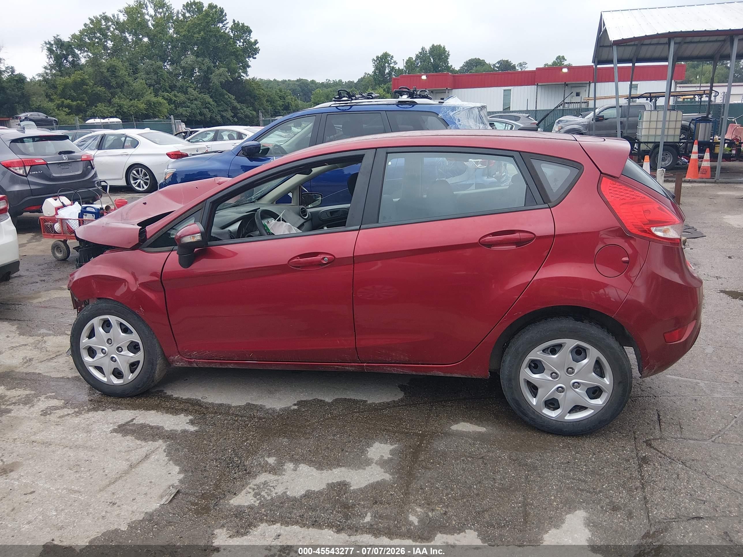 2013 Ford Fiesta Se Red vin: 3FADP4EJ2DM199485