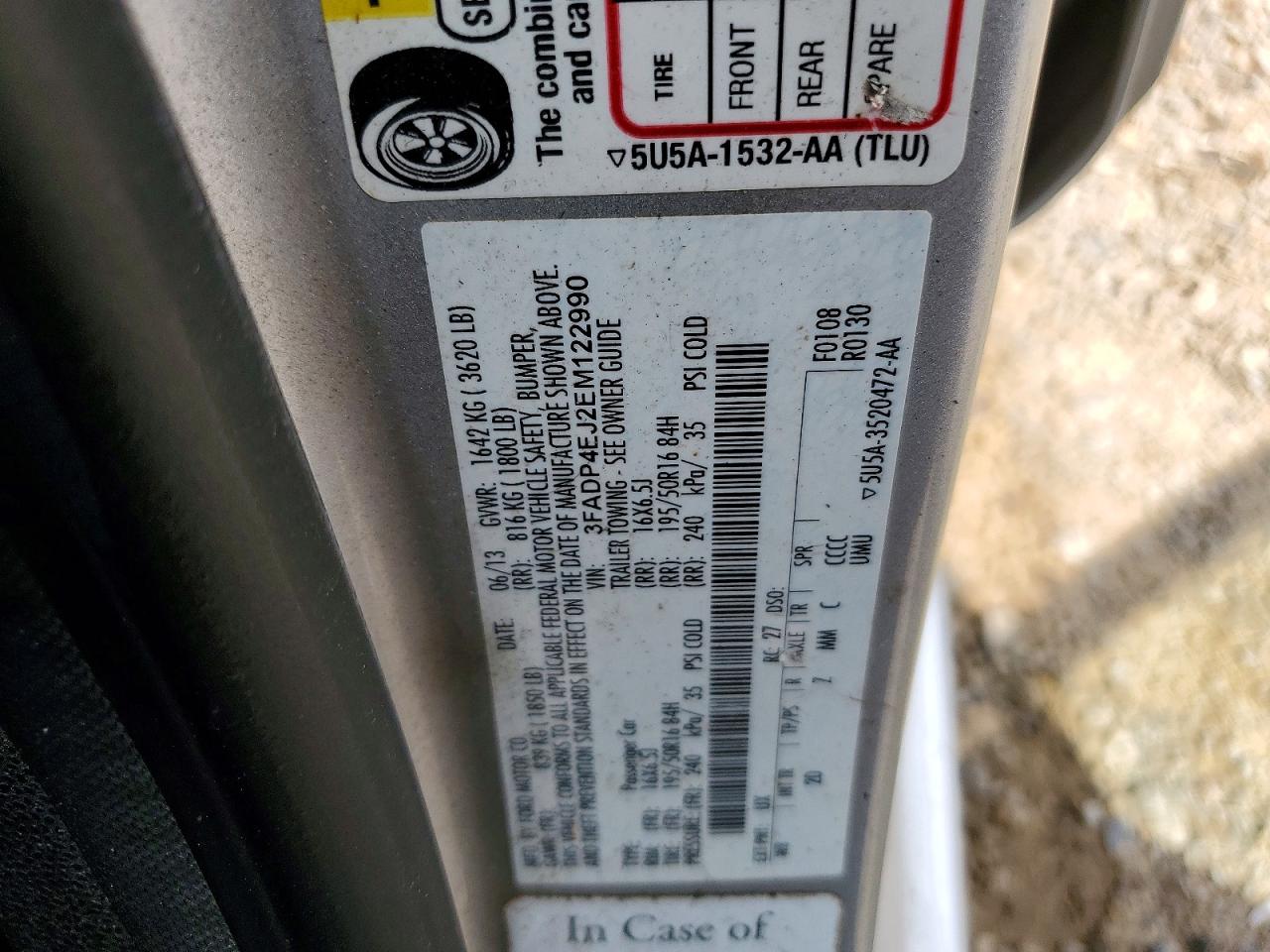 2014 Ford Fiesta Se Серебряный vin: 3FADP4EJ2EM122990