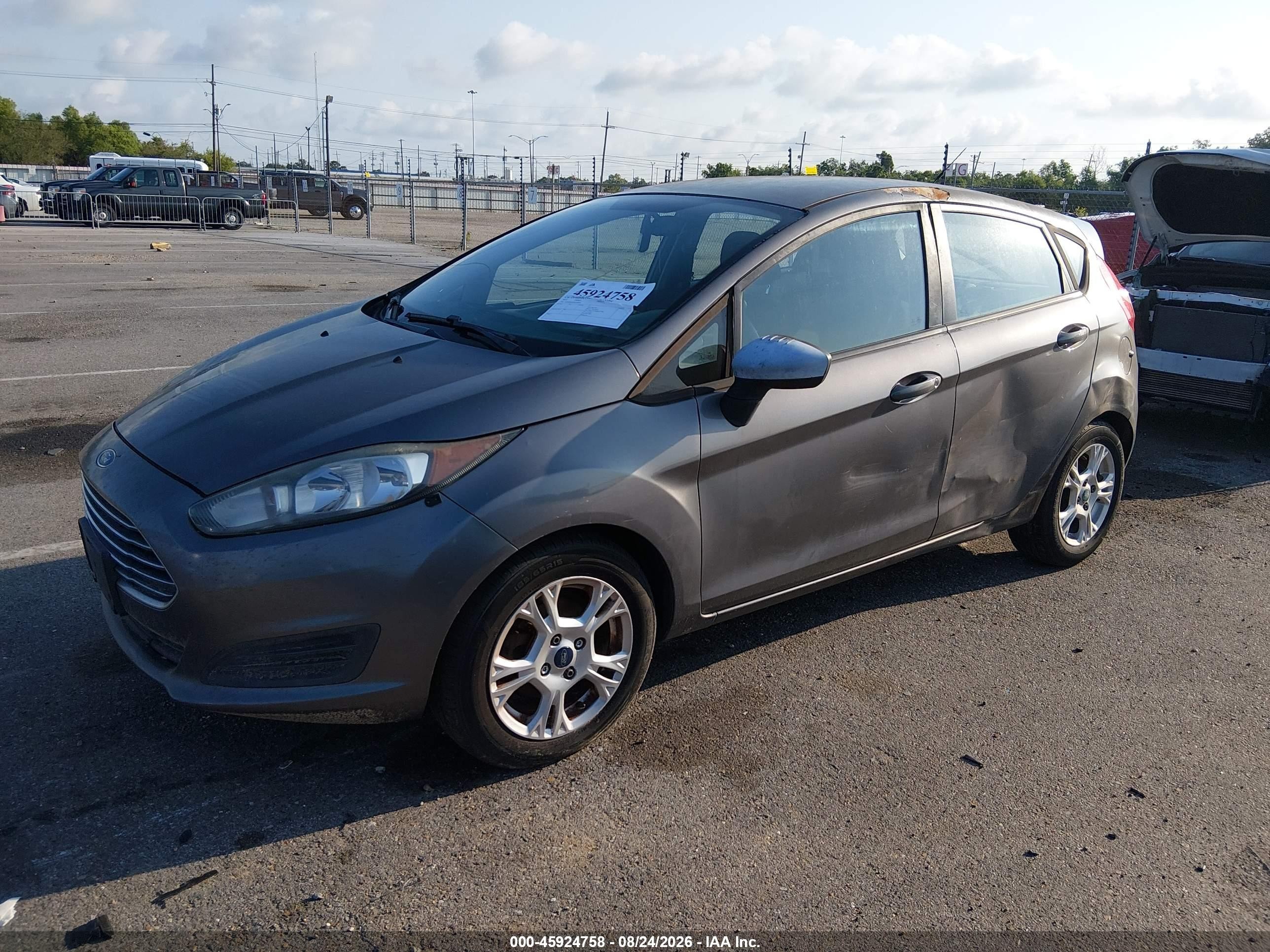 2014 Ford Fiesta Se Gray vin: 3FADP4EJ2EM145699