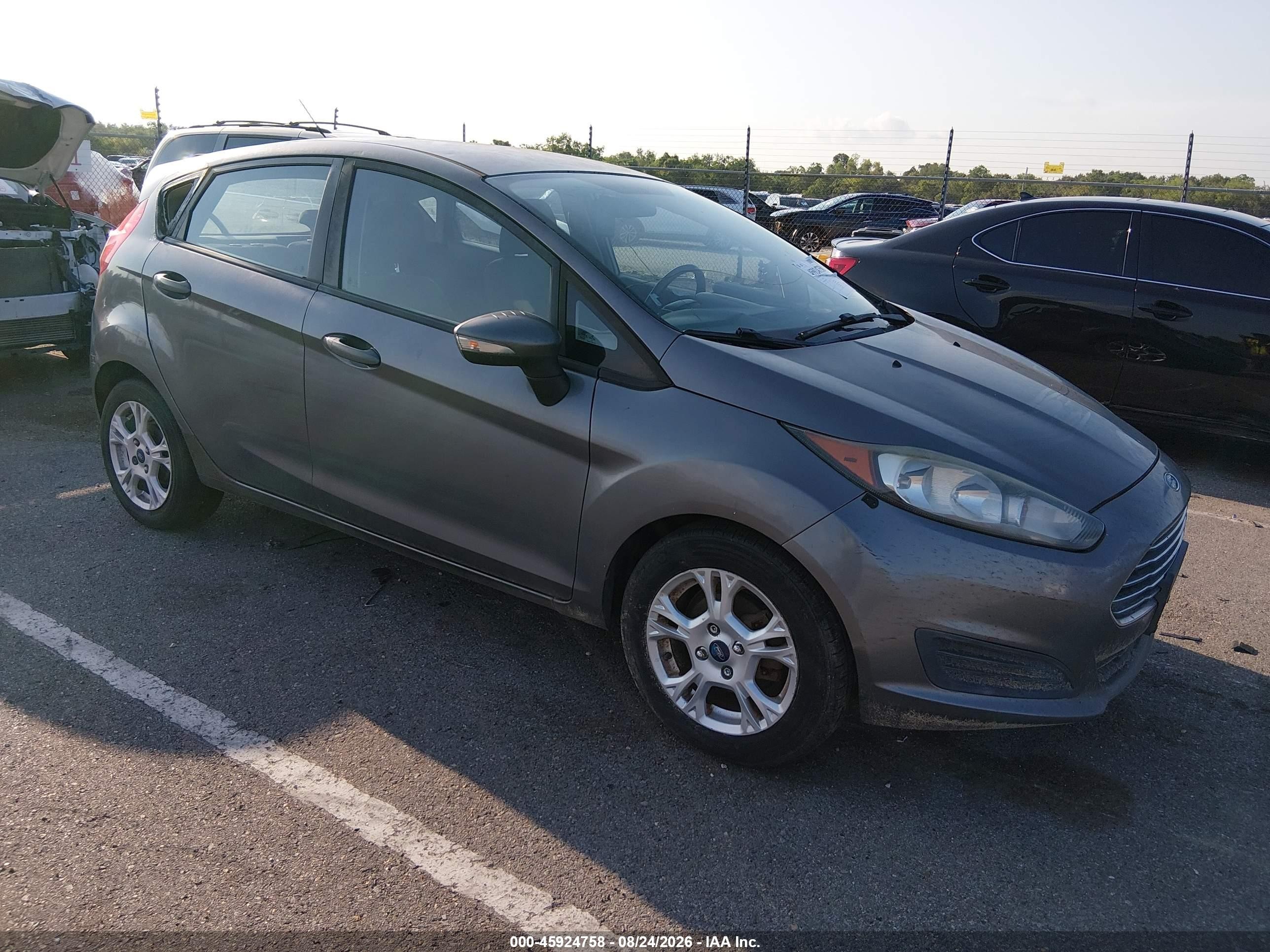 2014 Ford Fiesta Se Gray vin: 3FADP4EJ2EM145699