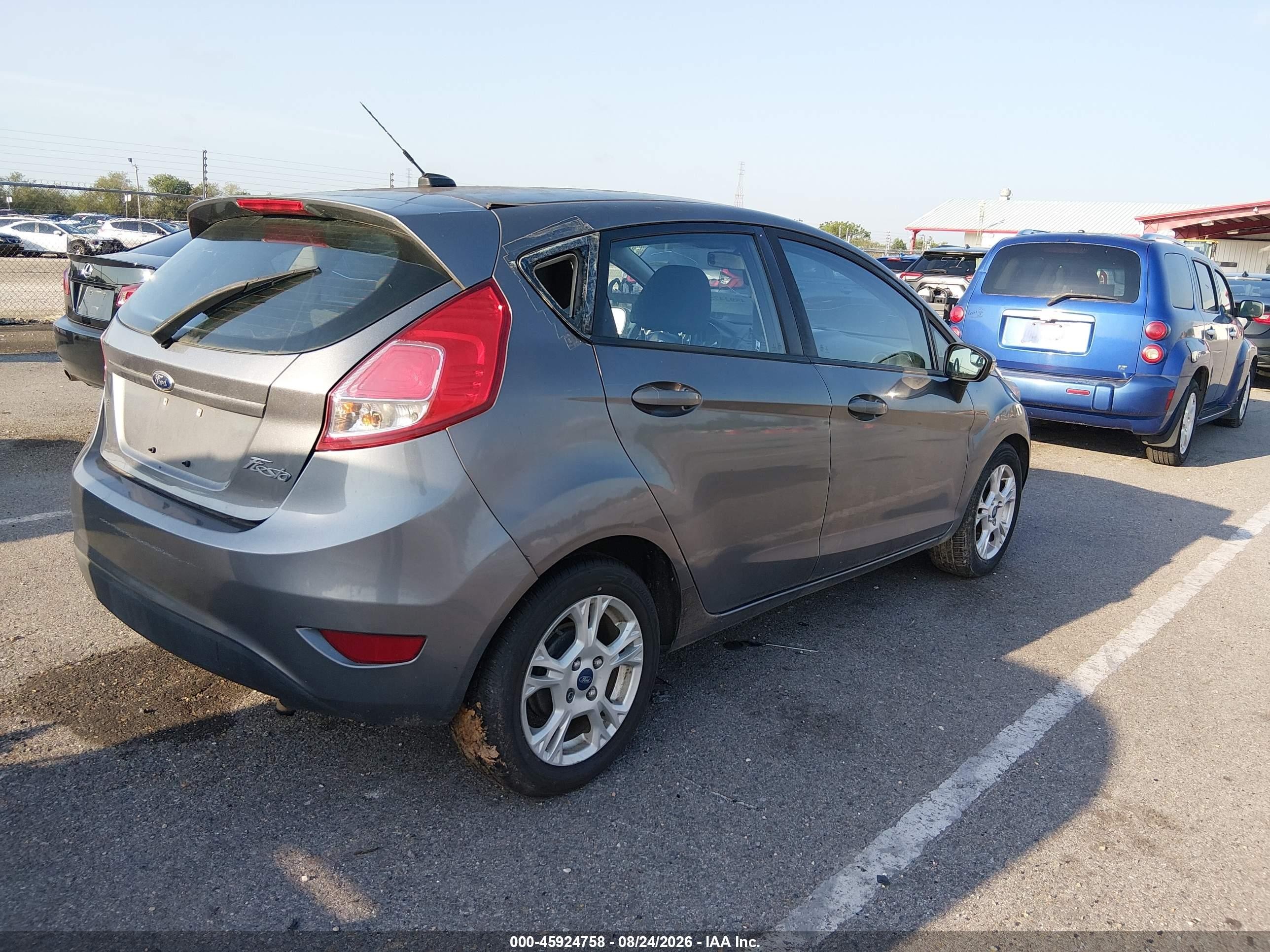 2014 Ford Fiesta Se Gray vin: 3FADP4EJ2EM145699