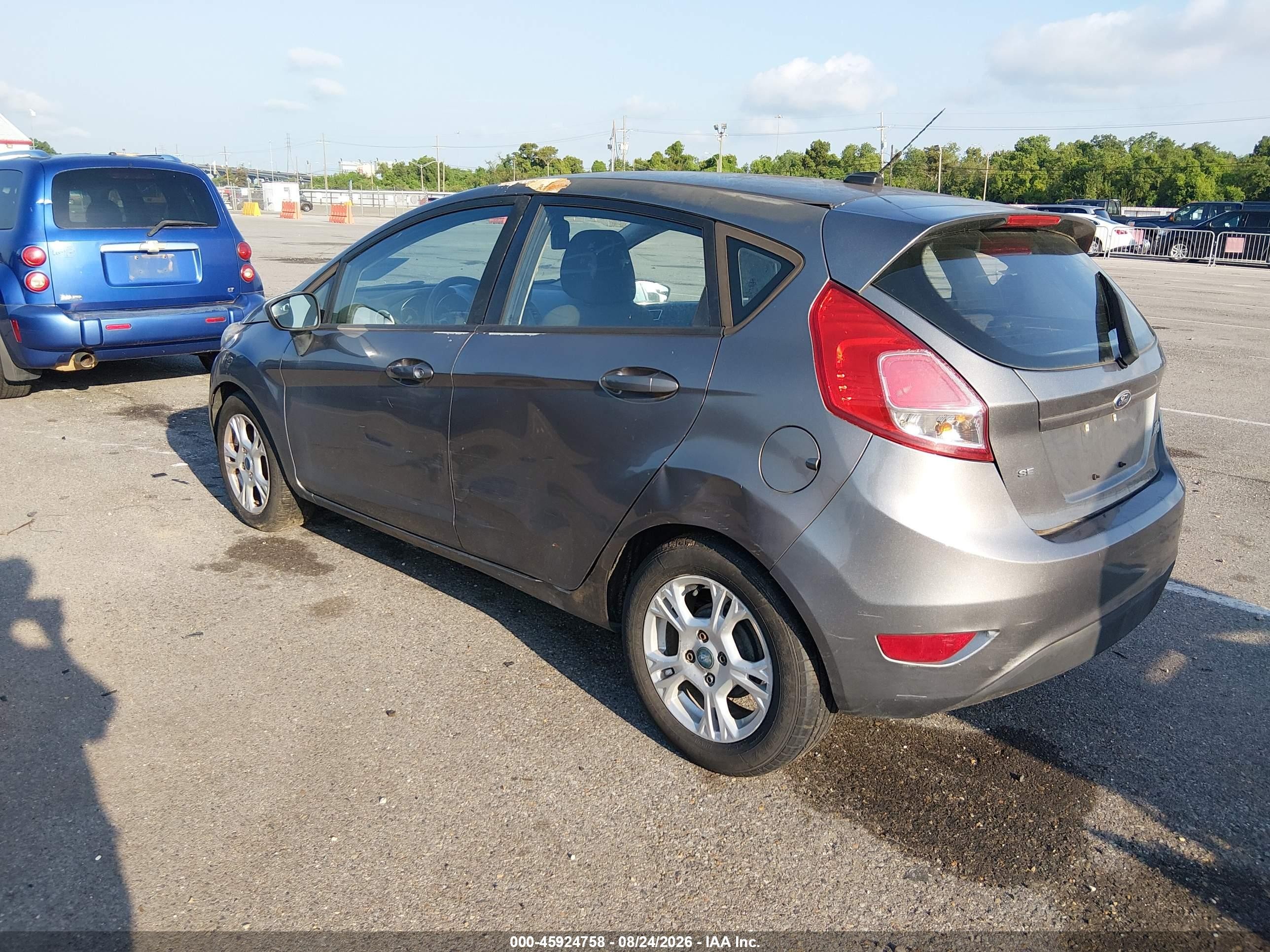 2014 Ford Fiesta Se Gray vin: 3FADP4EJ2EM145699