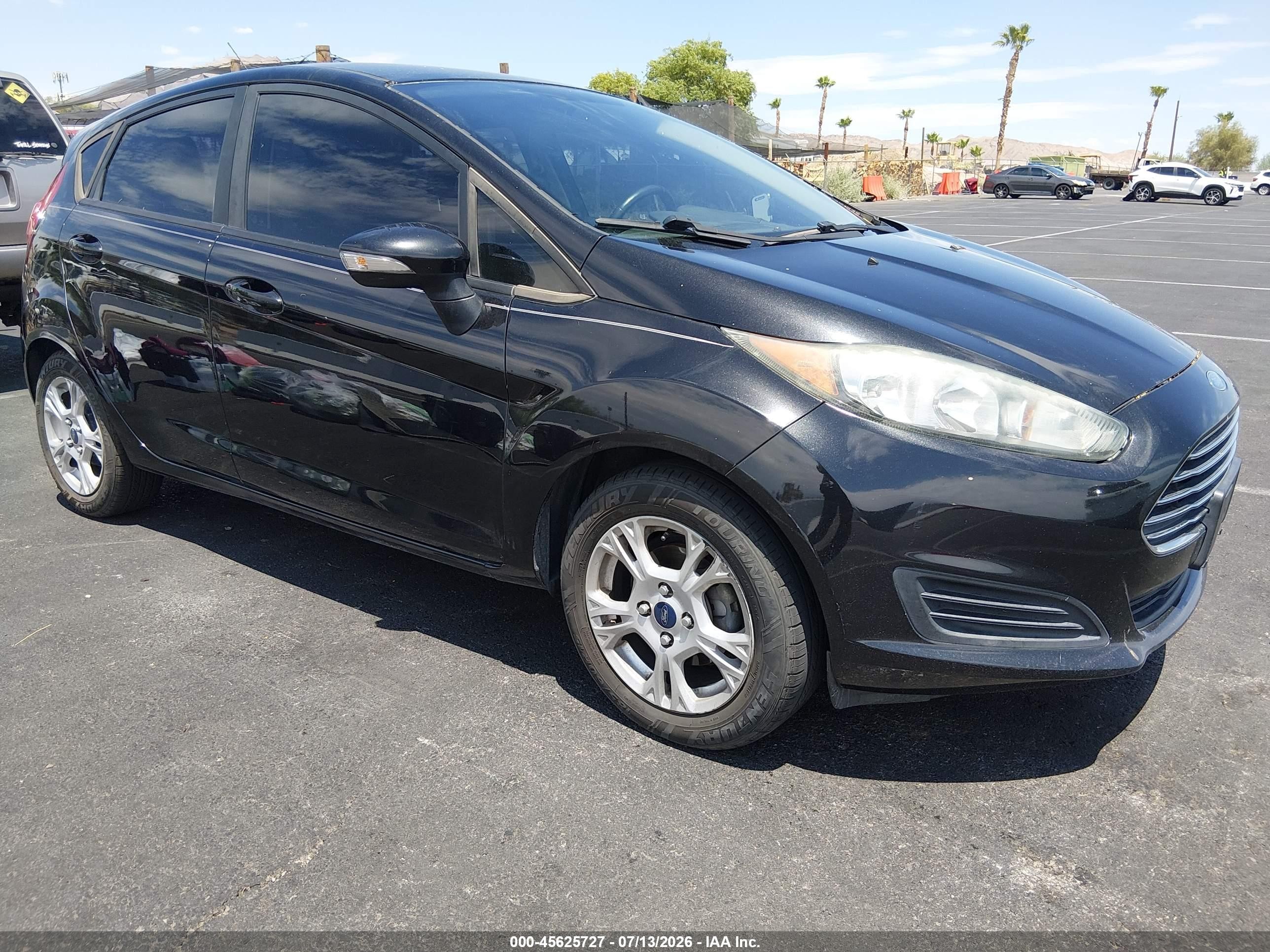 2014 Ford Fiesta Se Black vin: 3FADP4EJ2EM148618