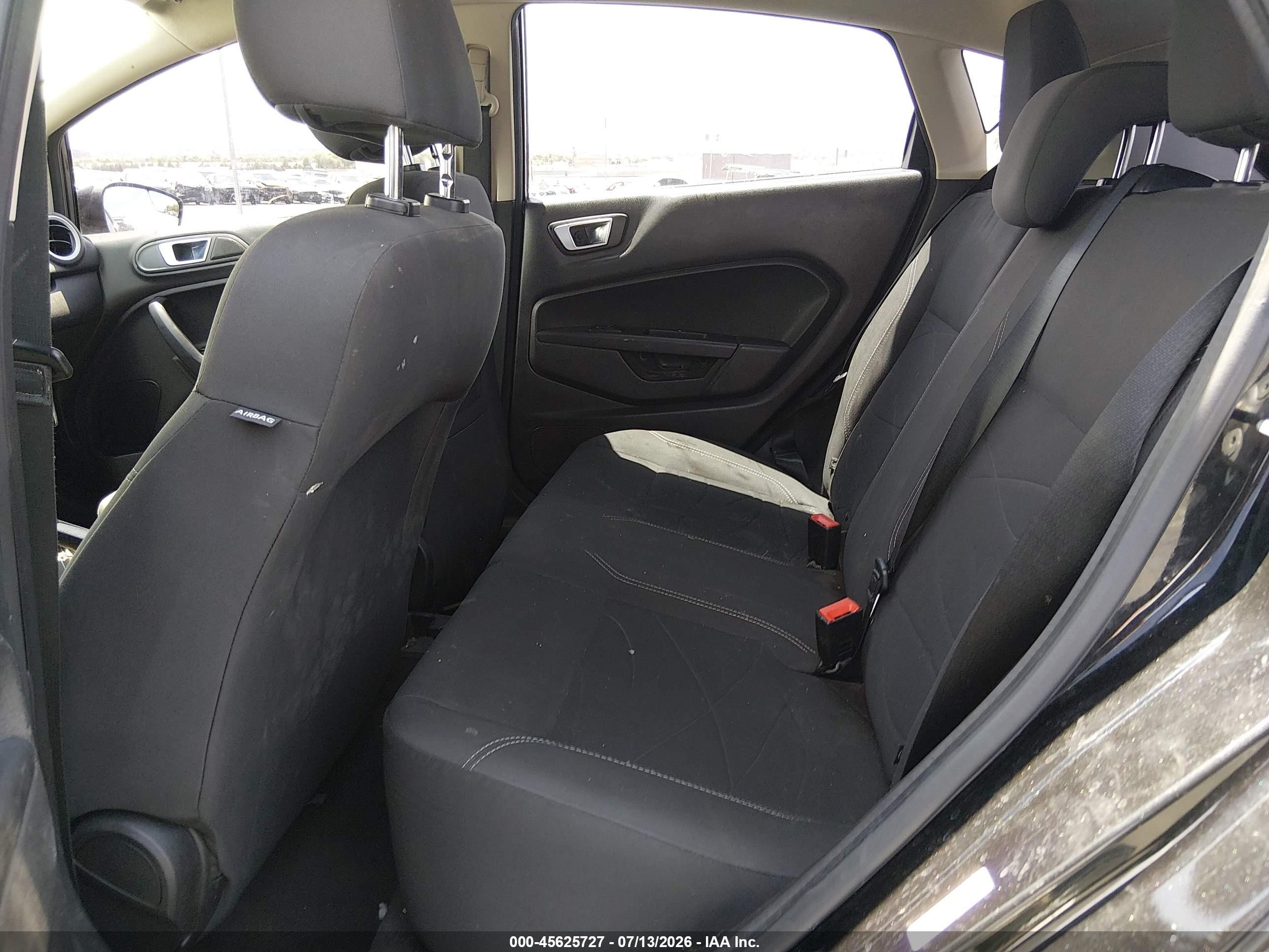 2014 Ford Fiesta Se Black vin: 3FADP4EJ2EM148618