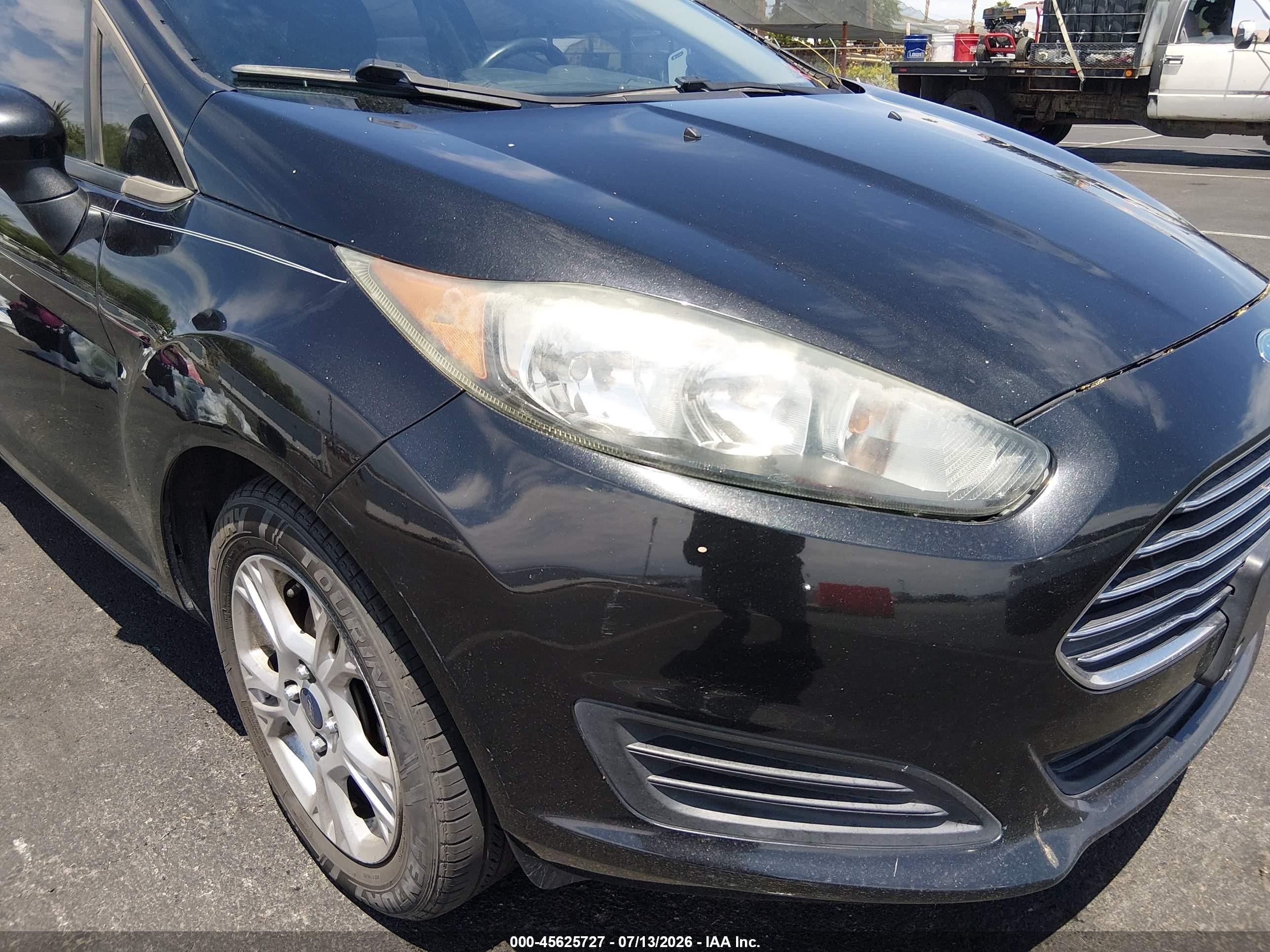 2014 Ford Fiesta Se Black vin: 3FADP4EJ2EM148618