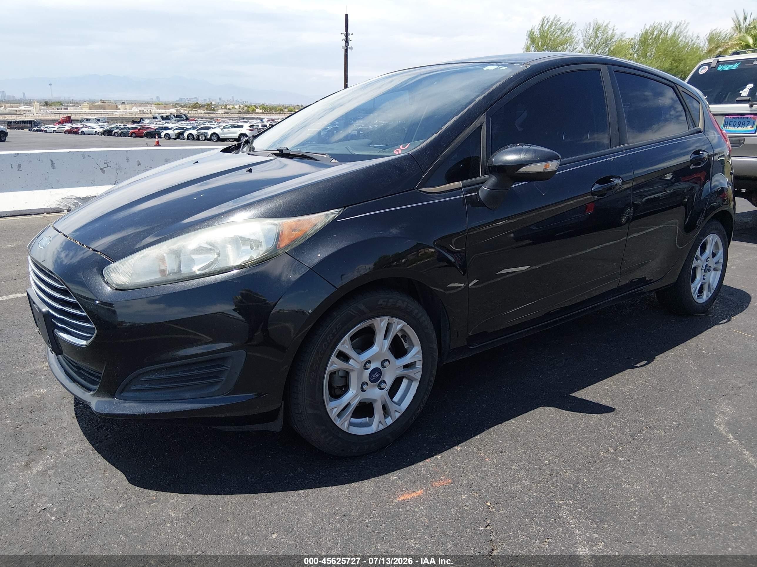 2014 Ford Fiesta Se Black vin: 3FADP4EJ2EM148618