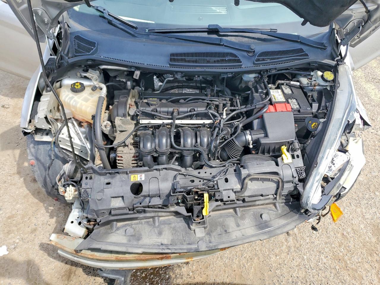 2014 Ford Fiesta Se Silver vin: 3FADP4EJ2EM150496