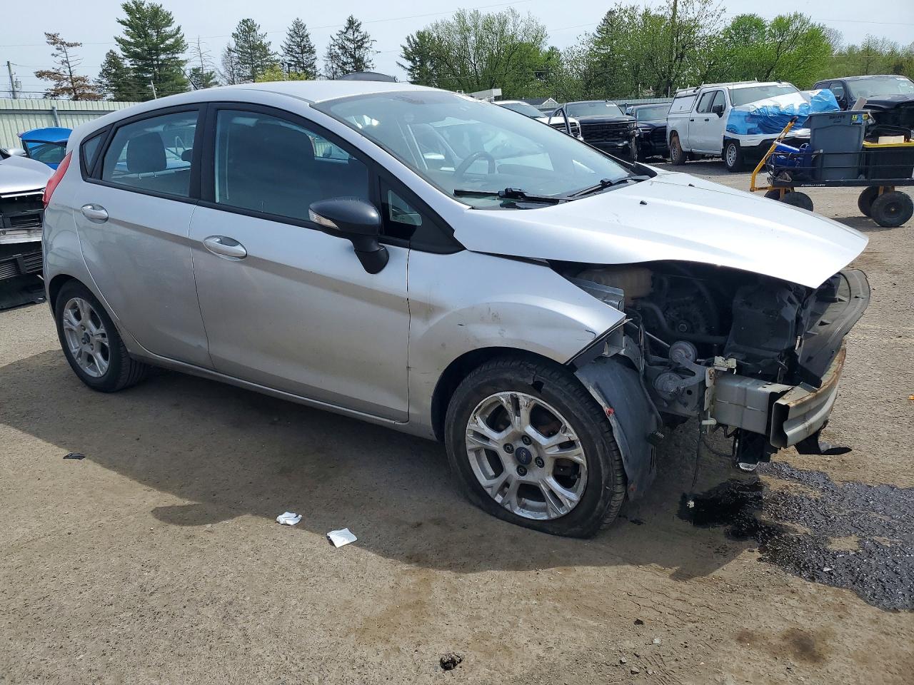 2014 Ford Fiesta Se Silver vin: 3FADP4EJ2EM150496