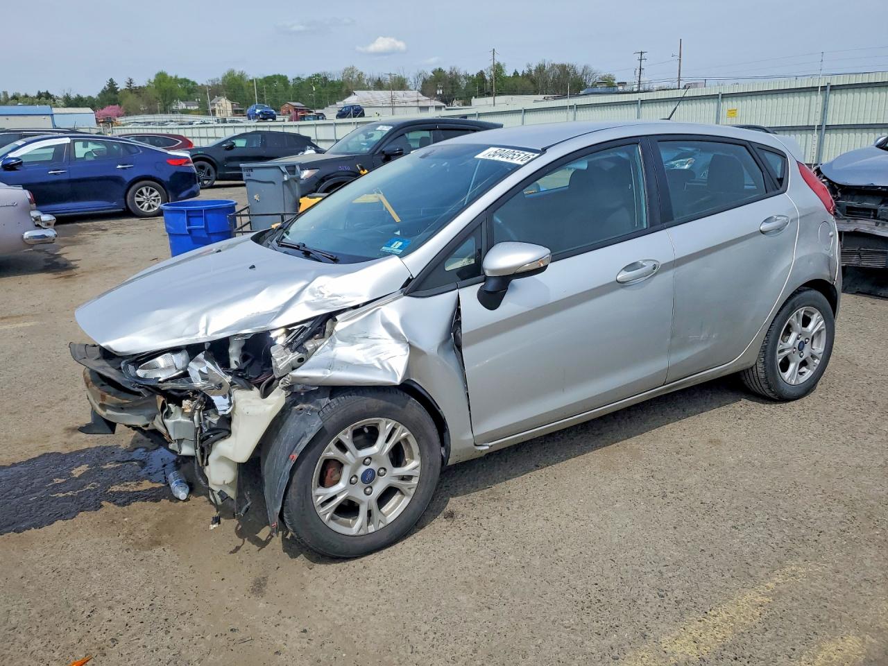 2014 Ford Fiesta Se Silver vin: 3FADP4EJ2EM150496
