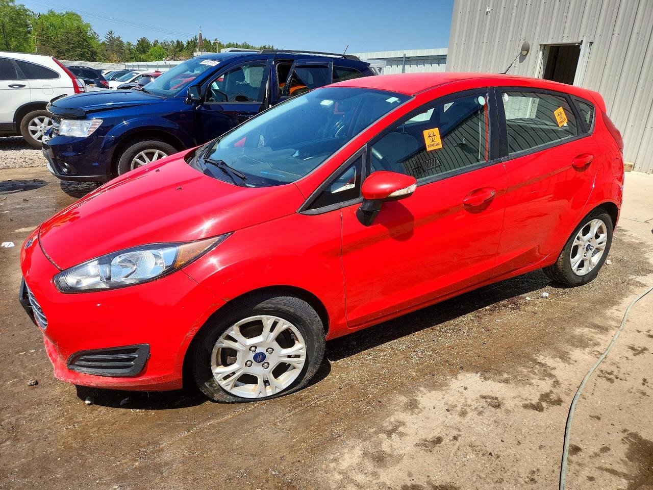 2015 Ford Fiesta Se Red vin: 3FADP4EJ2FM105592