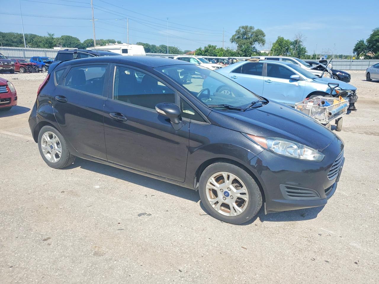 2015 Ford Fiesta Se Black vin: 3FADP4EJ2FM141699