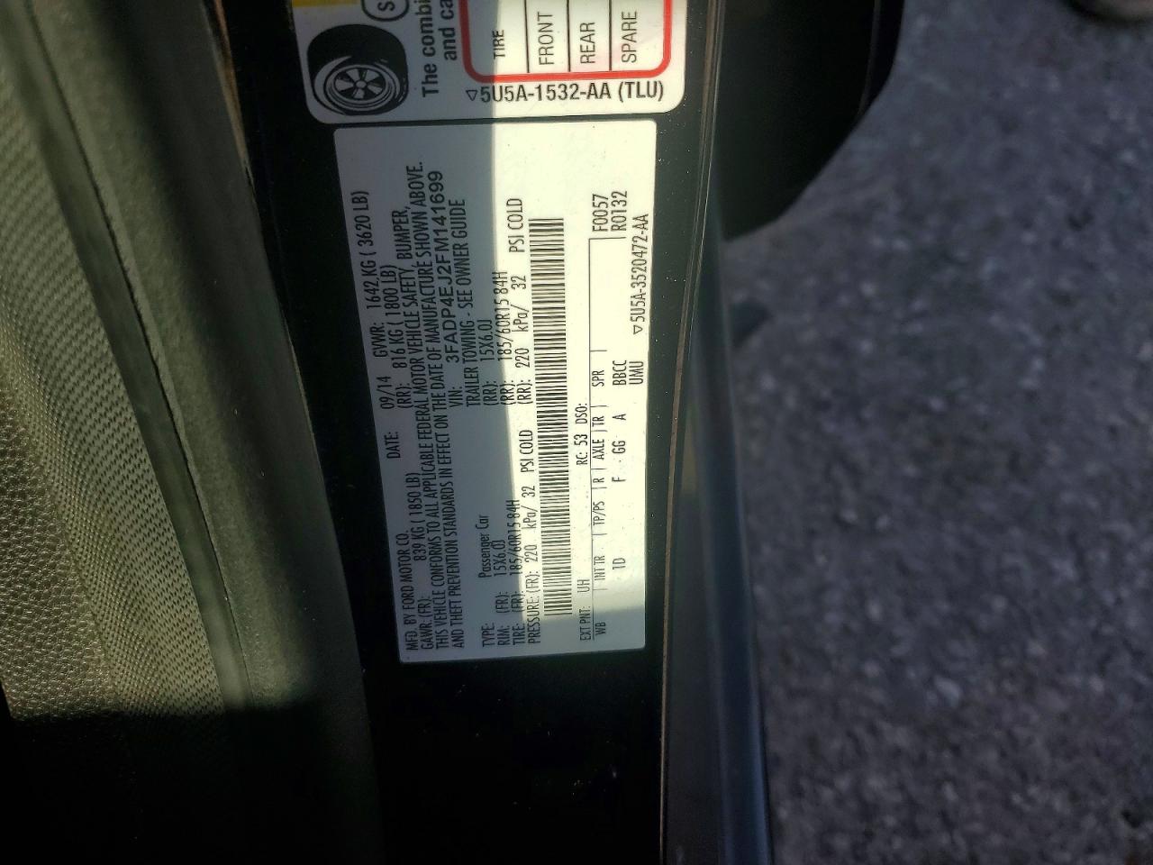 2015 Ford Fiesta Se Black vin: 3FADP4EJ2FM141699