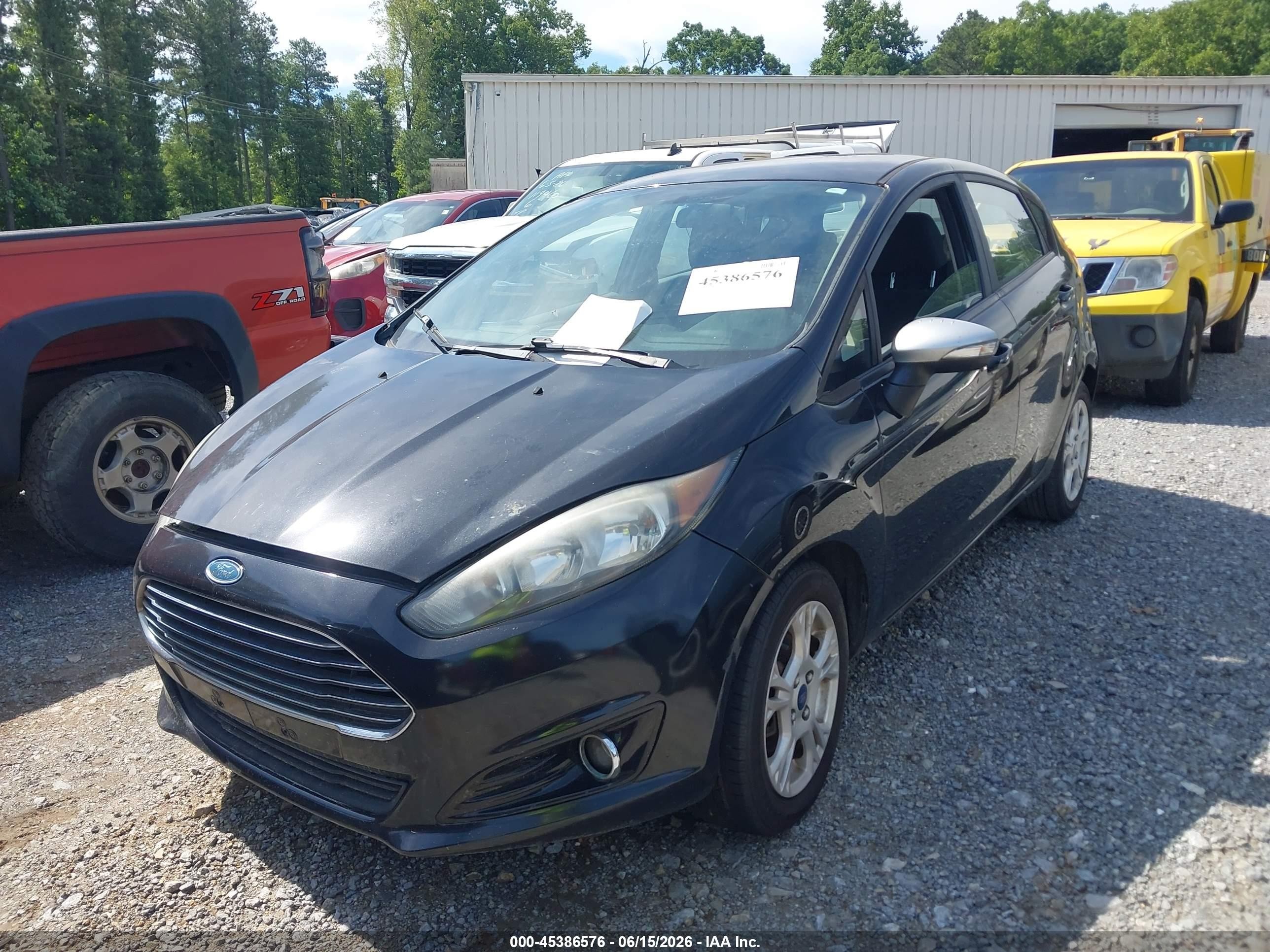 2015 Ford Fiesta Se Black vin: 3FADP4EJ2FM208589