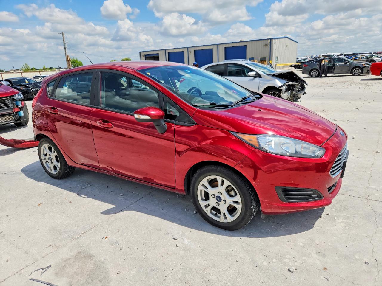 2015 Ford Fiesta Se Red vin: 3FADP4EJ2FM216448
