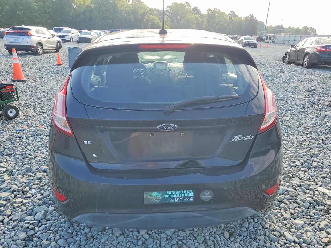 2017 Ford Fiesta Se Черный vin: 3FADP4EJ2HM136358