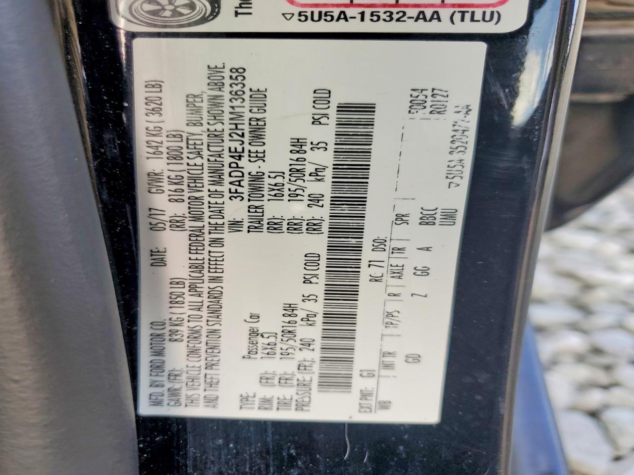 2017 Ford Fiesta Se Черный vin: 3FADP4EJ2HM136358