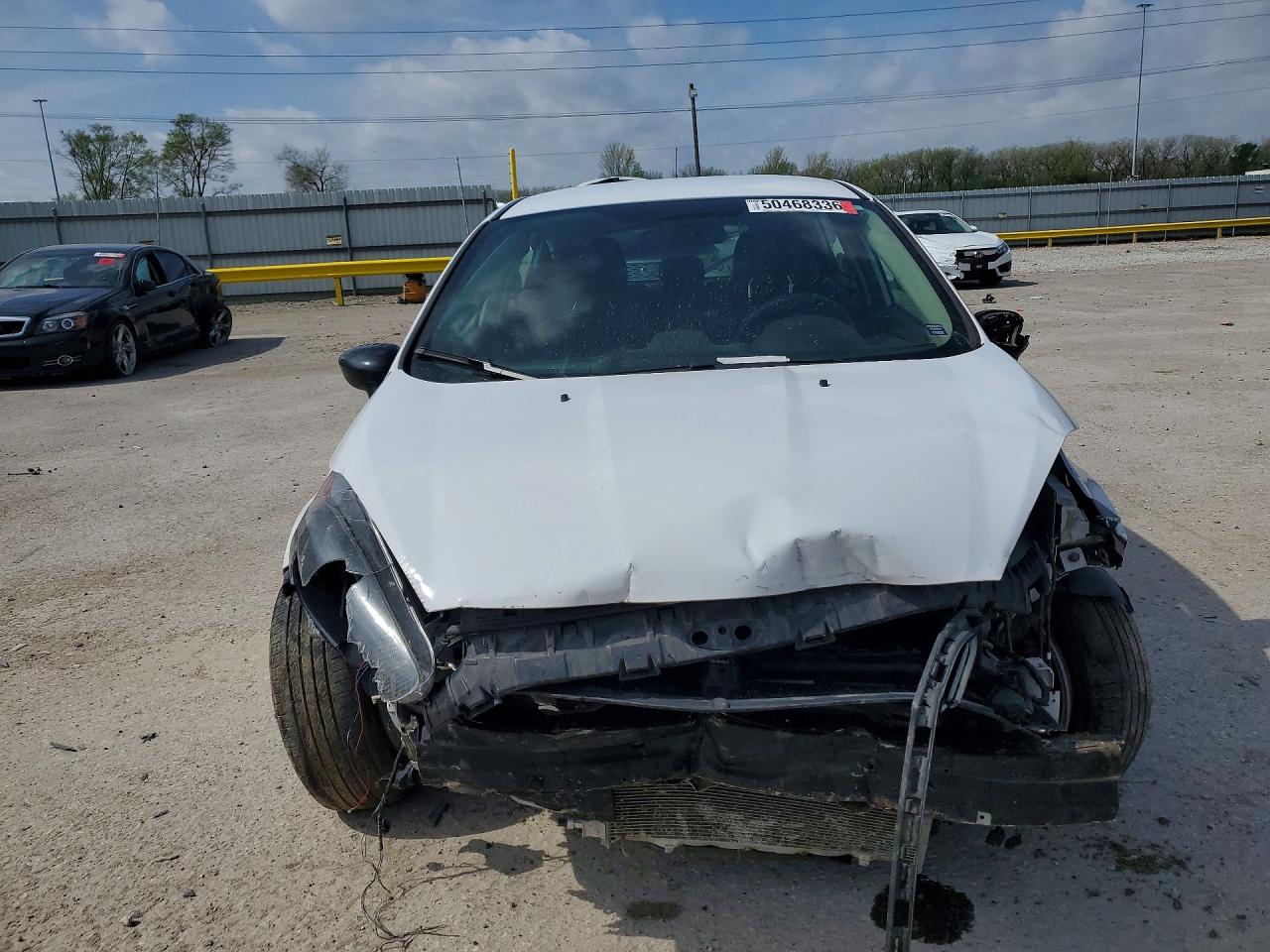 2019 Ford Fiesta Se White vin: 3FADP4EJ2KM155483
