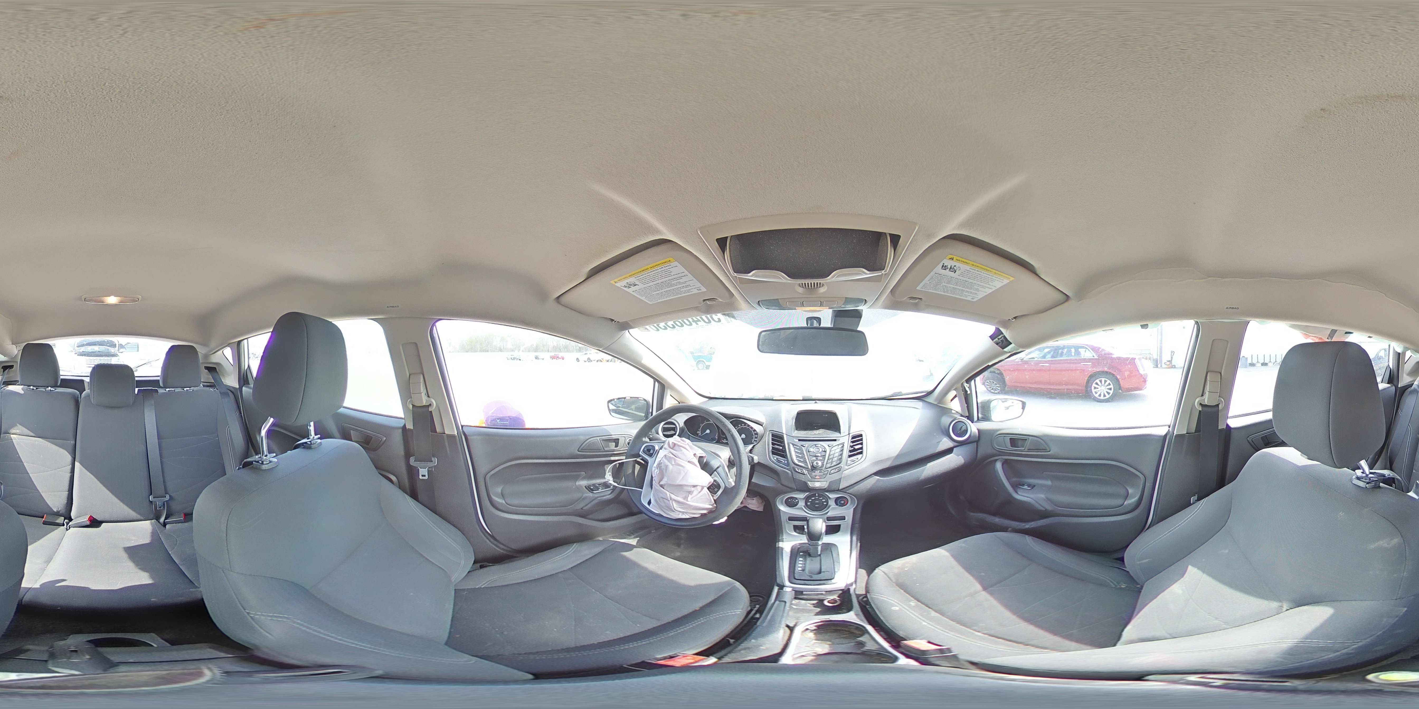 2019 Ford Fiesta Se White vin: 3FADP4EJ2KM155483