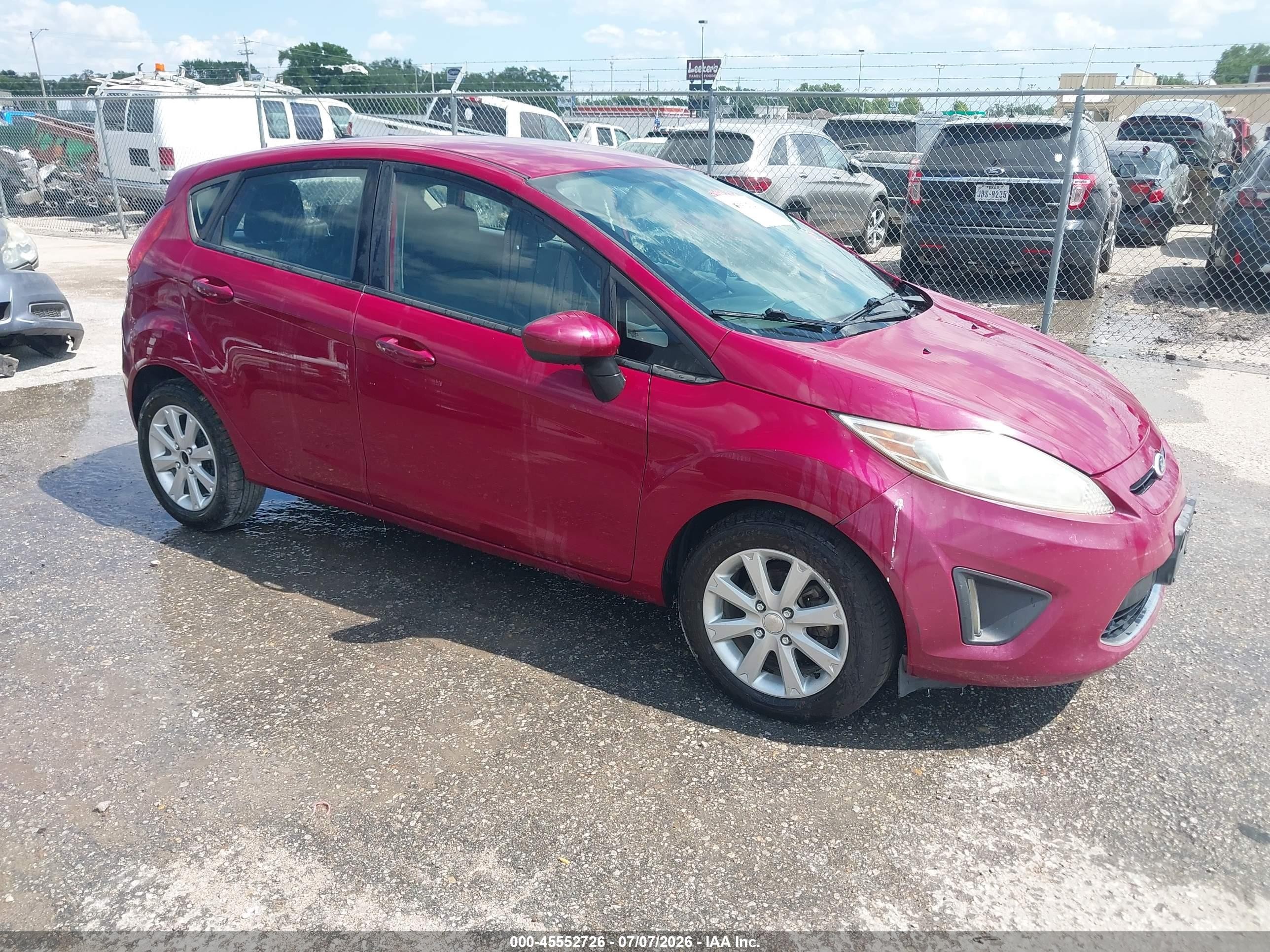 2011 Ford Fiesta Se Purple vin: 3FADP4EJ3BM119446
