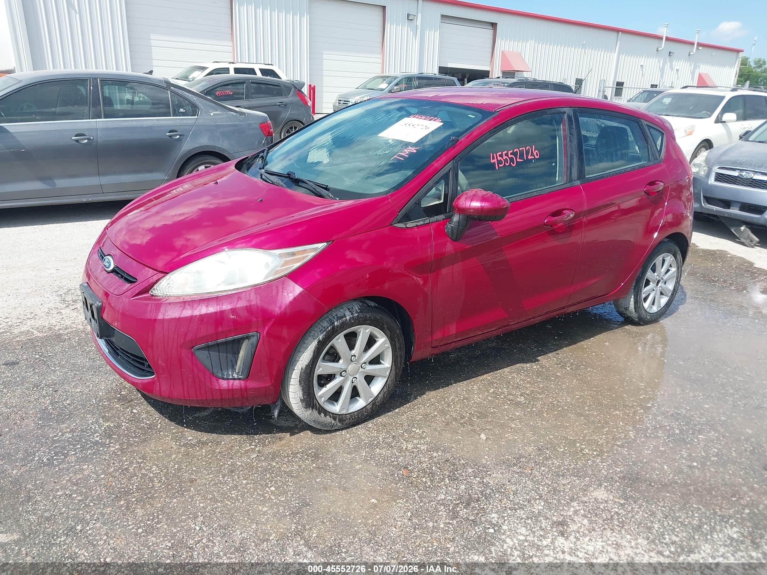 2011 Ford Fiesta Se Purple vin: 3FADP4EJ3BM119446