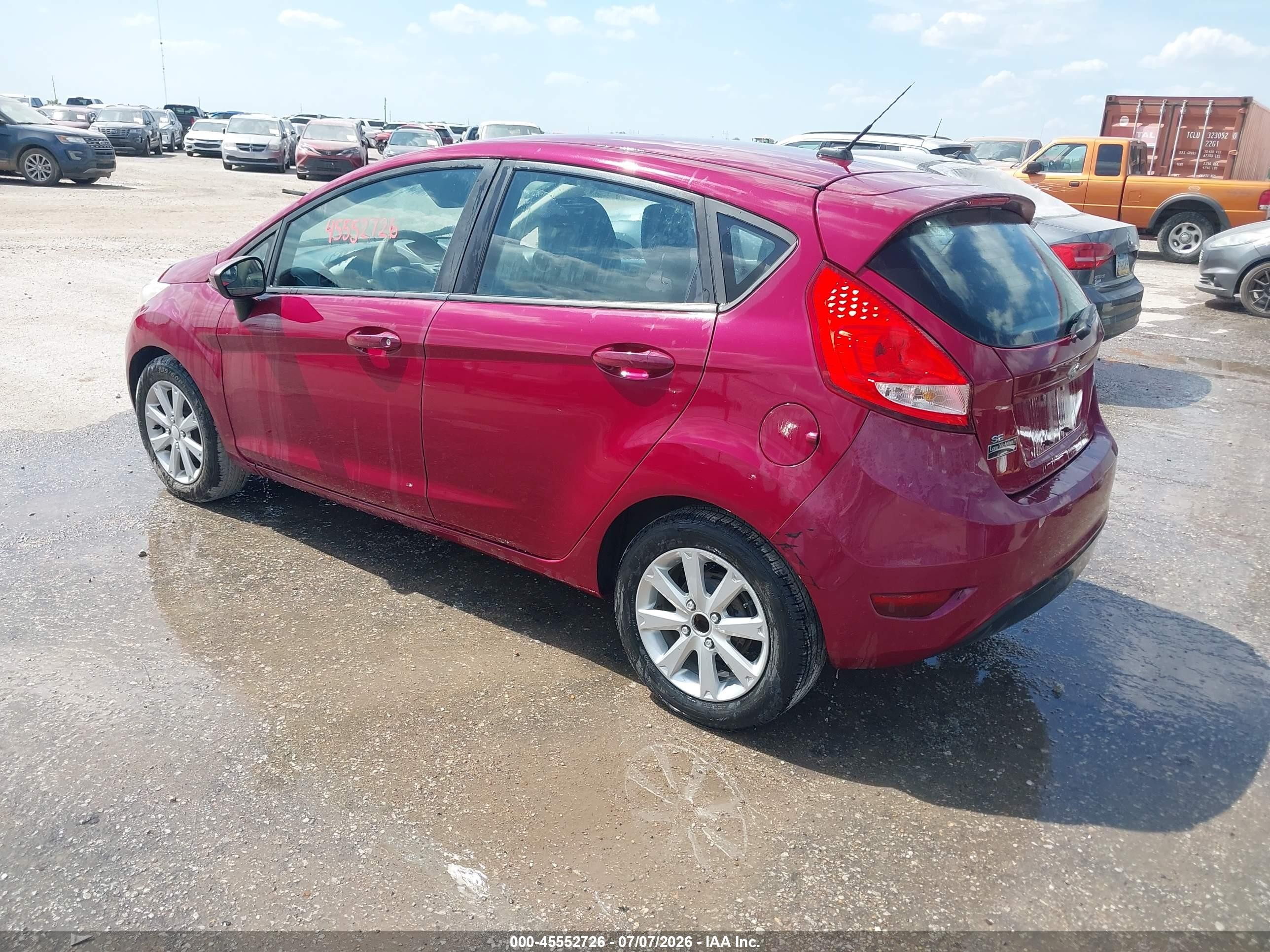 2011 Ford Fiesta Se Purple vin: 3FADP4EJ3BM119446