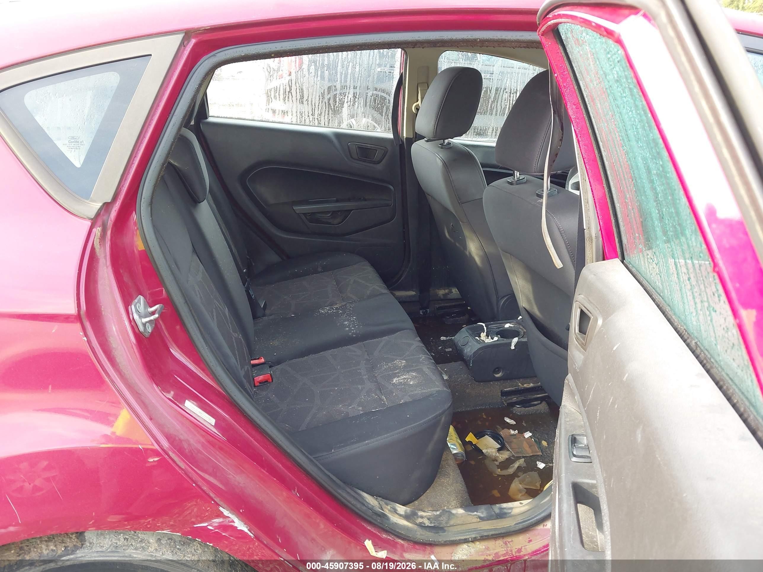 2011 Ford Fiesta Se Maroon vin: 3FADP4EJ3BM216453