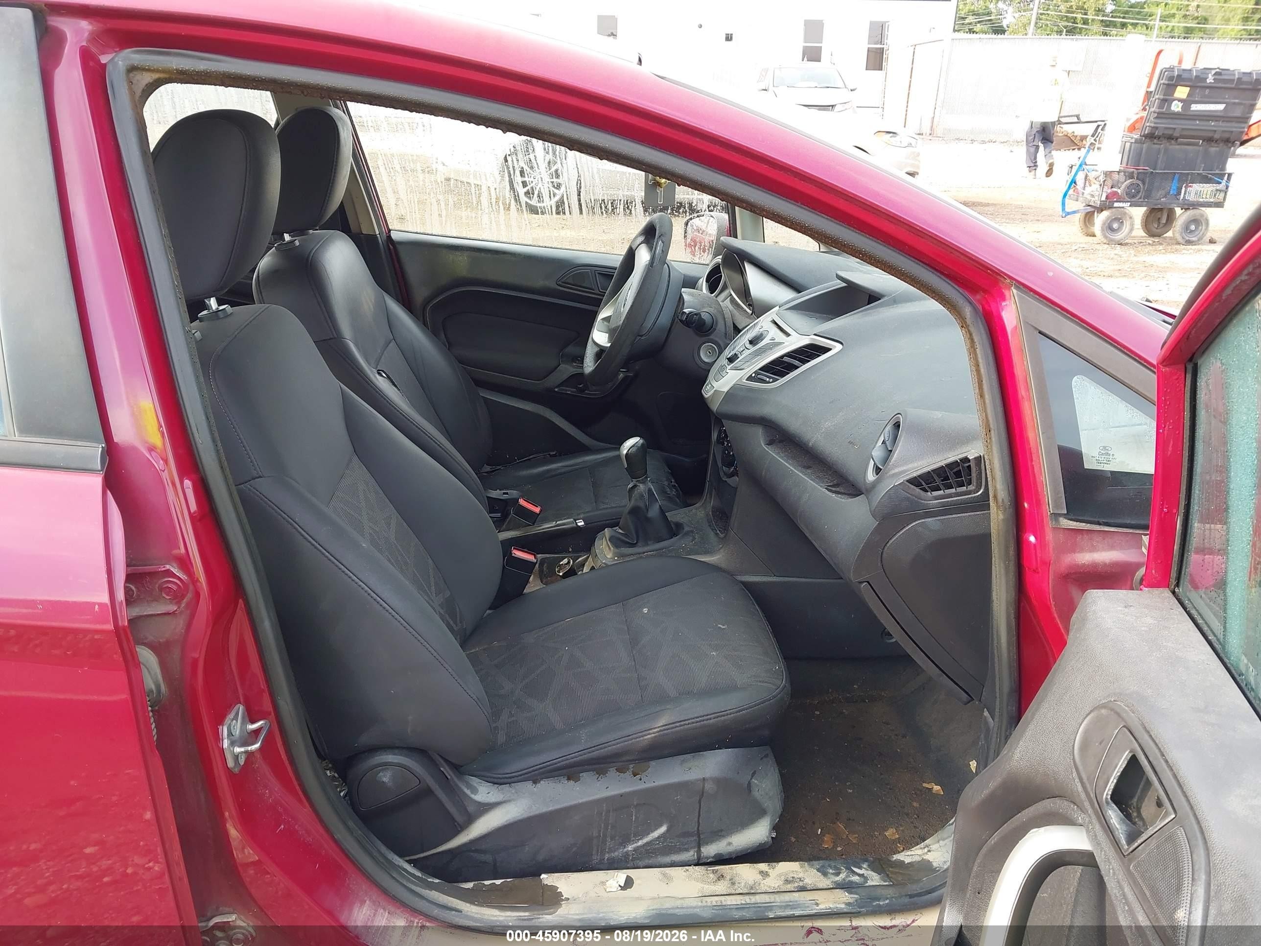 2011 Ford Fiesta Se Maroon vin: 3FADP4EJ3BM216453