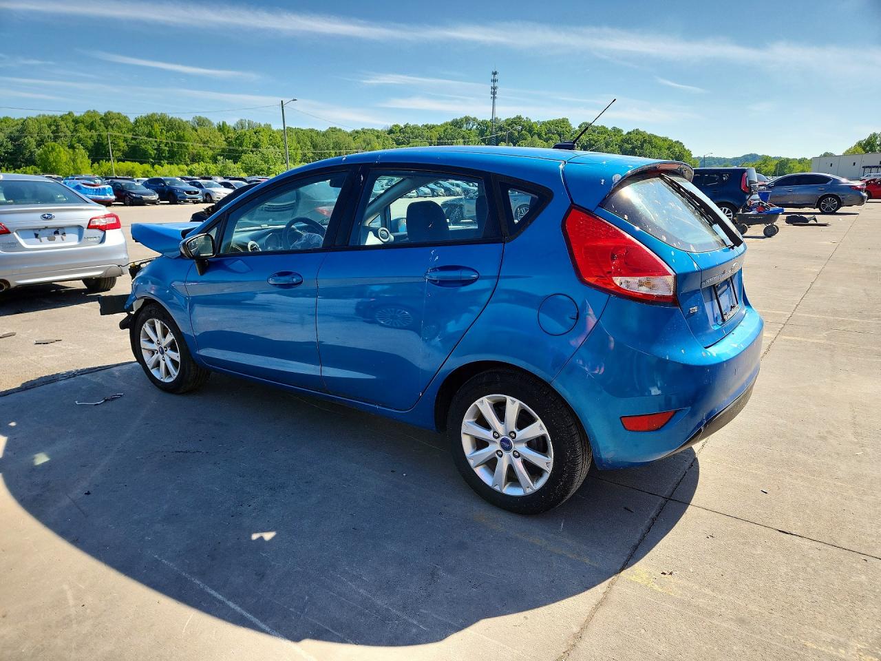 2012 Ford Fiesta Se Blue vin: 3FADP4EJ3CM105256