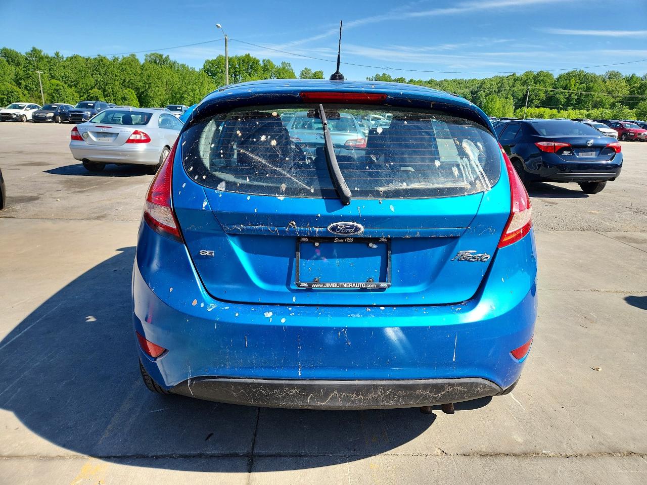 2012 Ford Fiesta Se Blue vin: 3FADP4EJ3CM105256