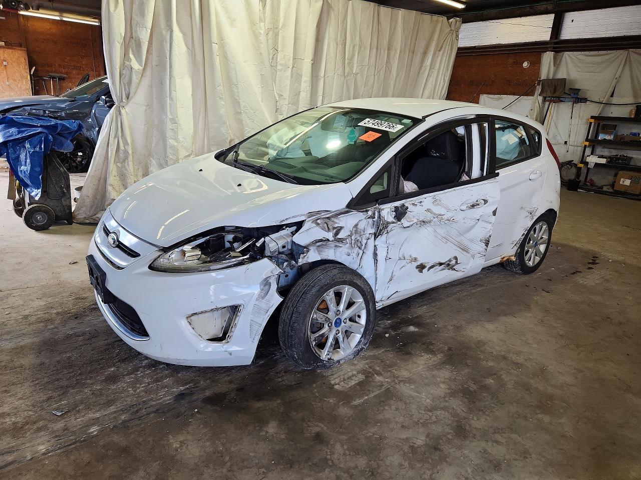 2012 Ford Fiesta Se White vin: 3FADP4EJ3CM121425