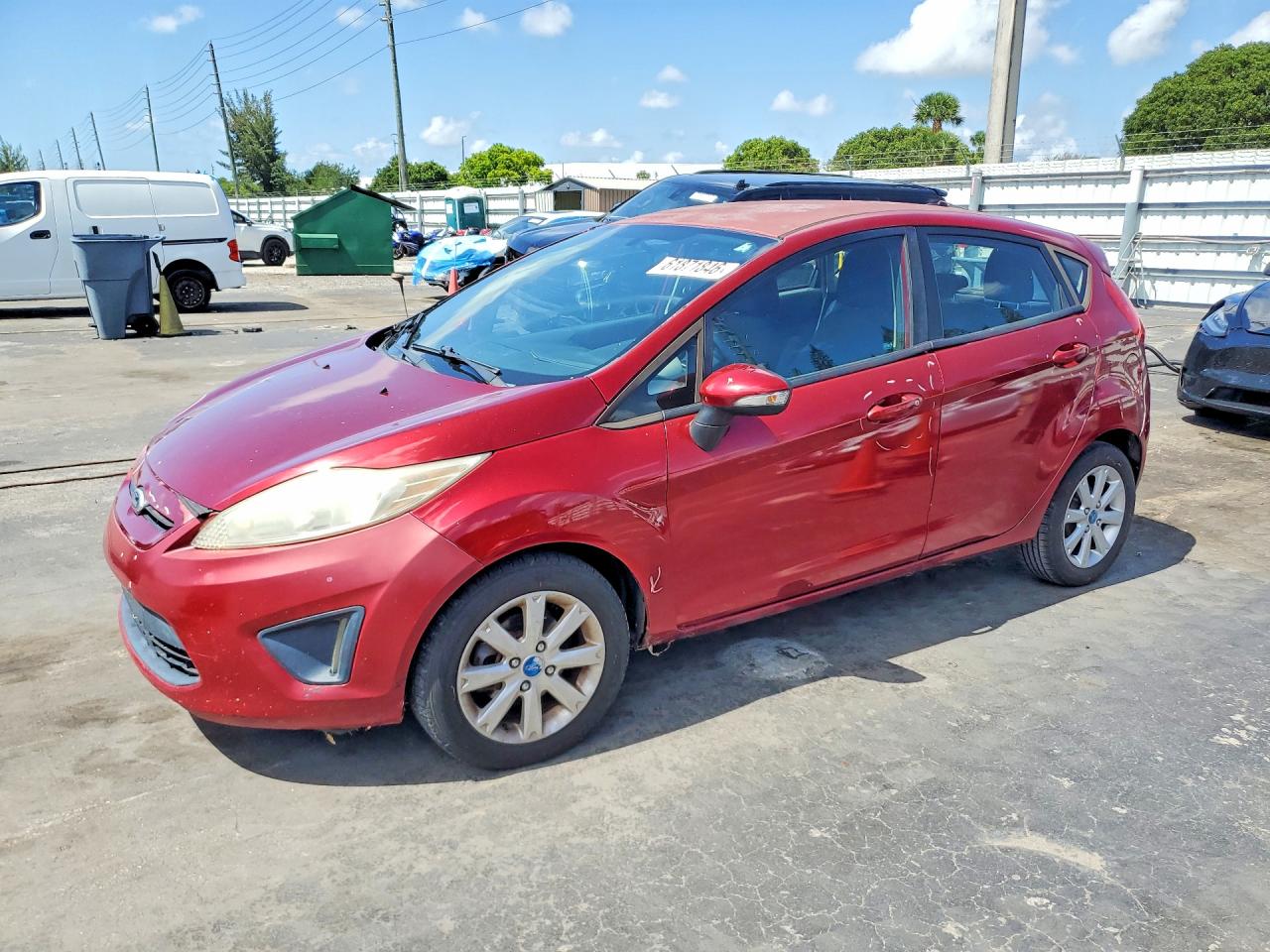 2013 Ford Fiesta Se Red vin: 3FADP4EJ3DM152773