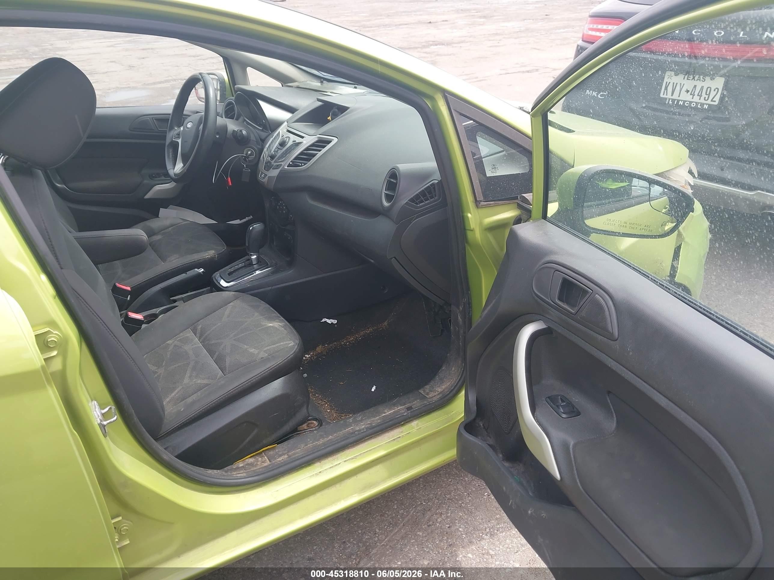 2013 Ford Fiesta Se Green vin: 3FADP4EJ3DM153311