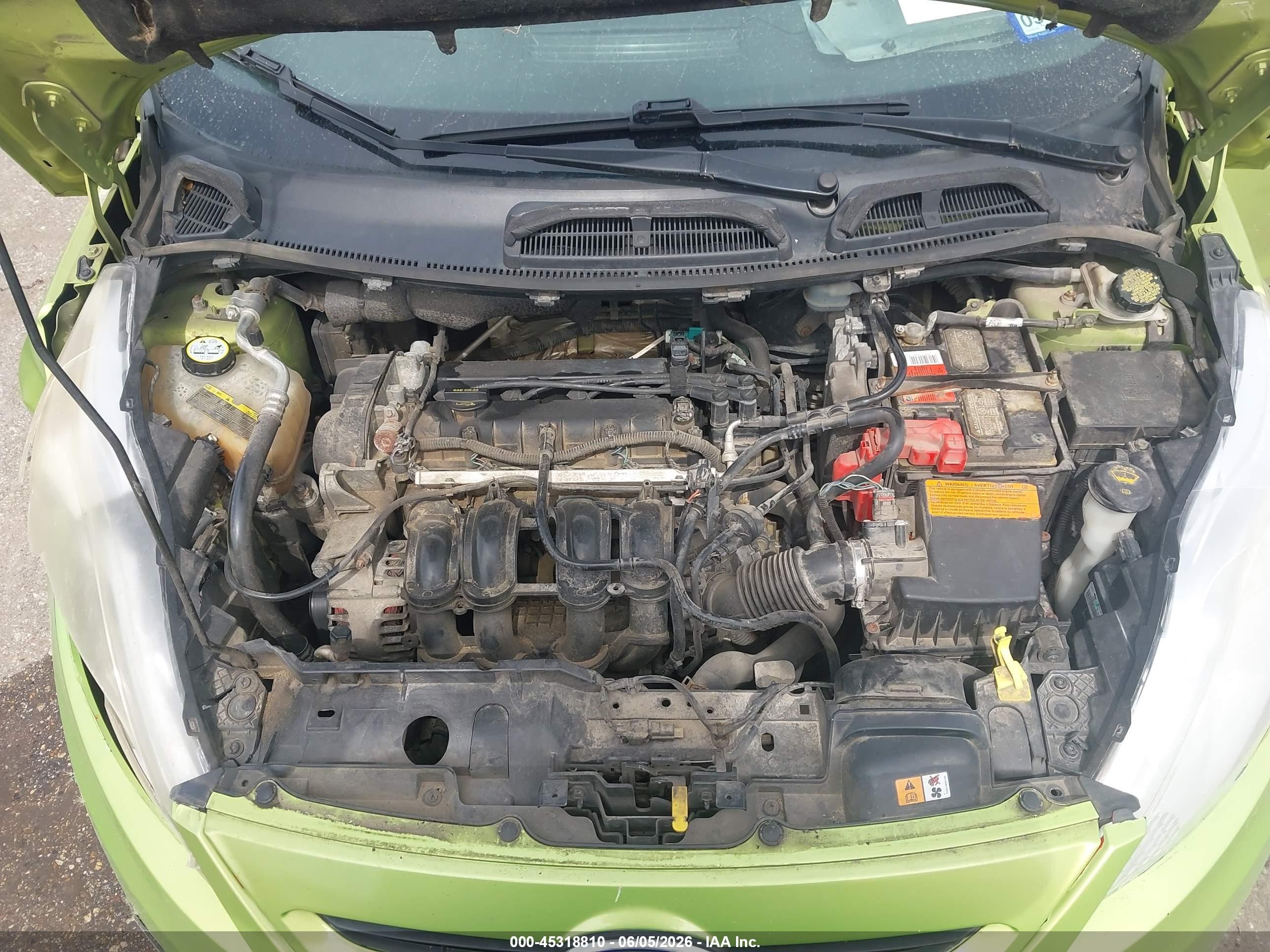 2013 Ford Fiesta Se Green vin: 3FADP4EJ3DM153311