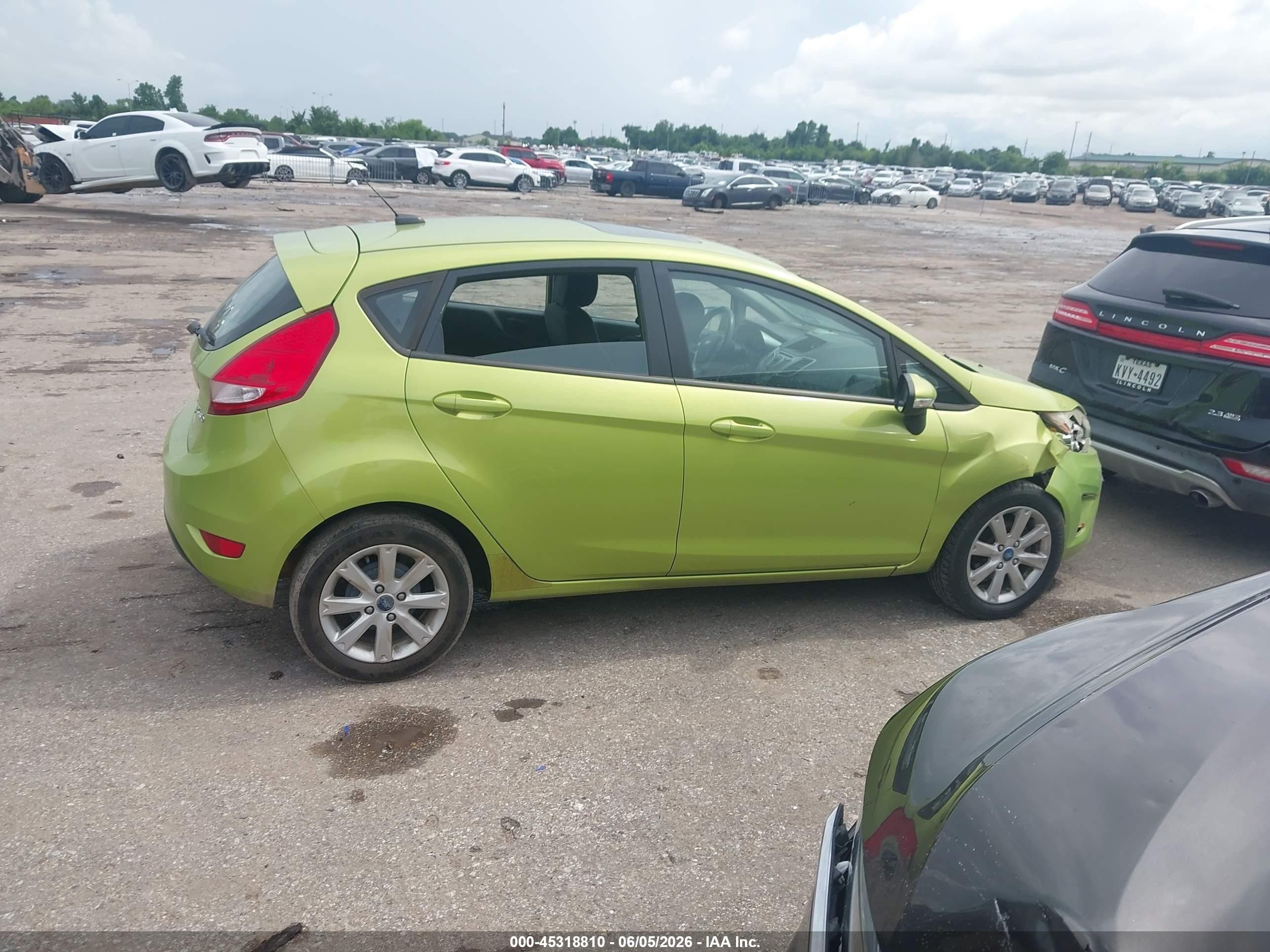 2013 Ford Fiesta Se Green vin: 3FADP4EJ3DM153311