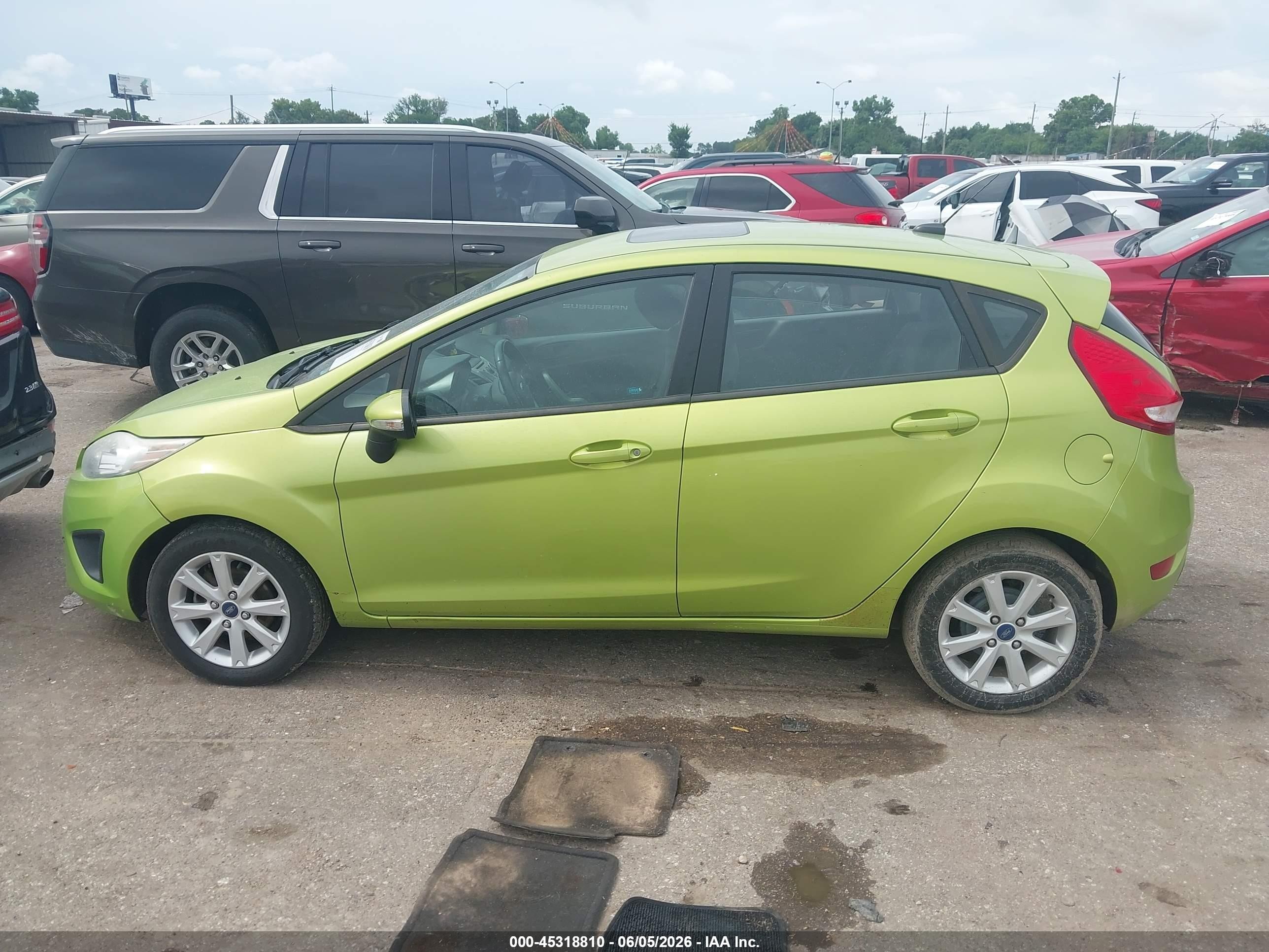 2013 Ford Fiesta Se Green vin: 3FADP4EJ3DM153311