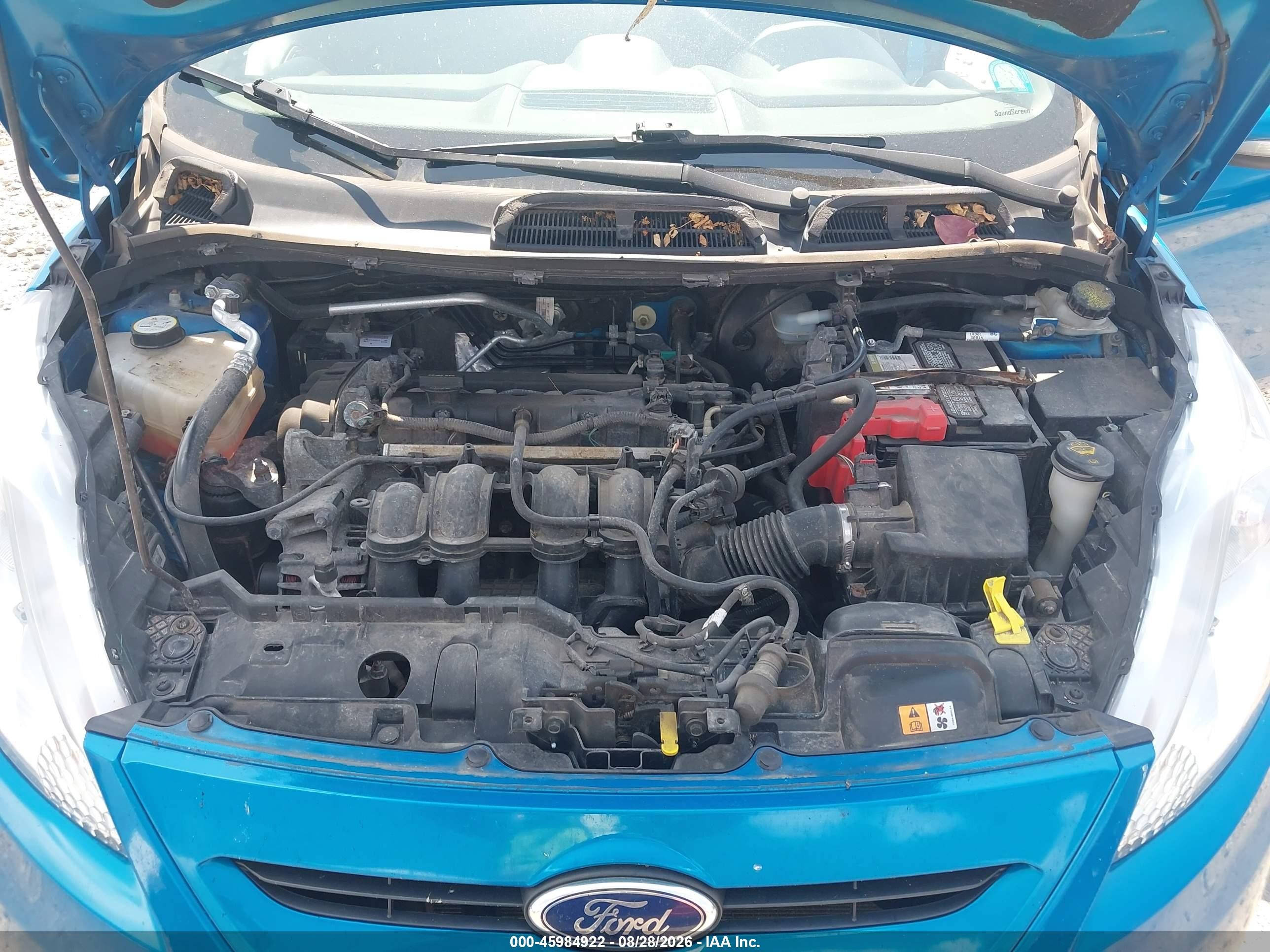 2013 Ford Fiesta Se Light Blue vin: 3FADP4EJ3DM184297