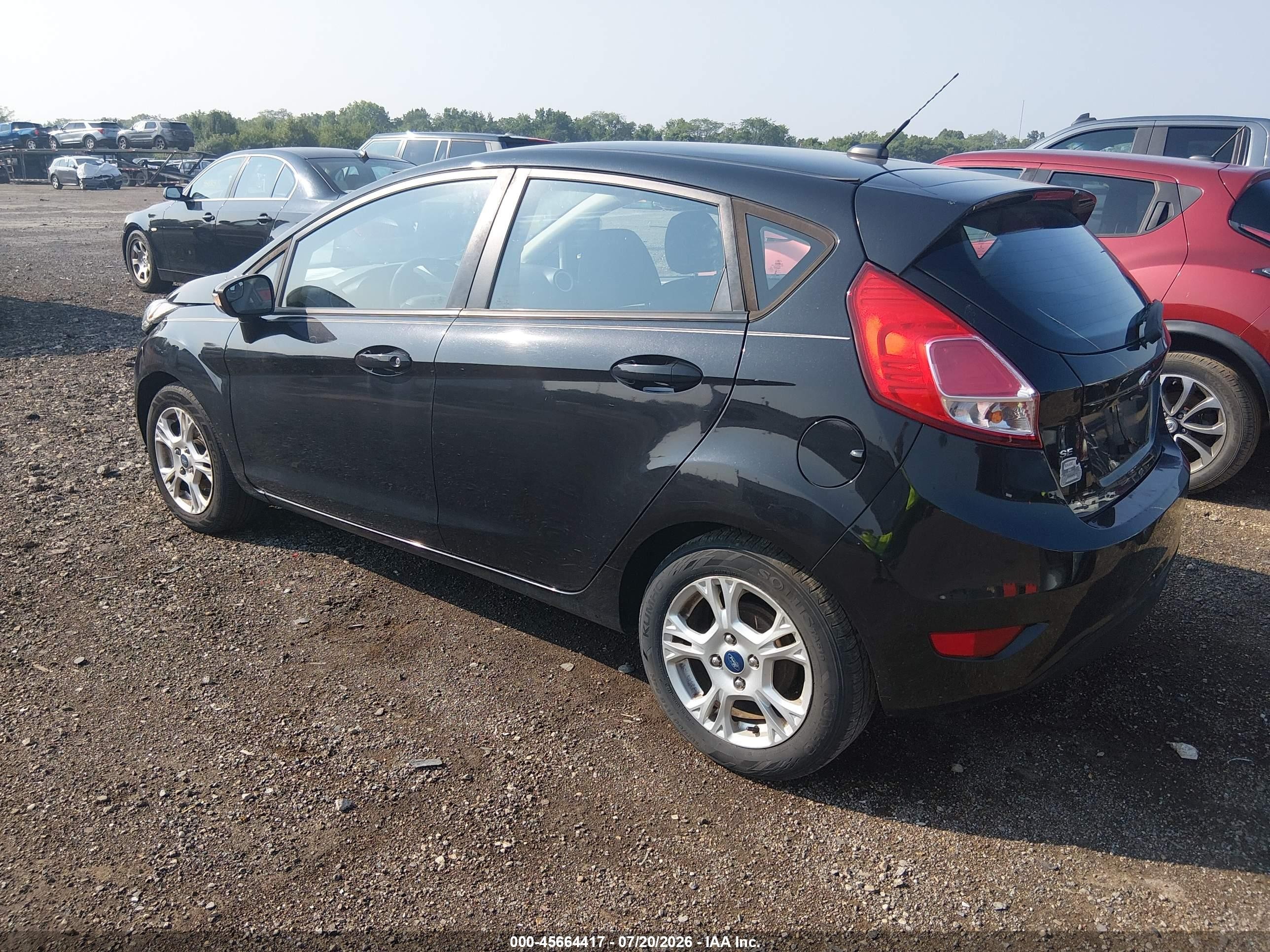 2014 Ford Fiesta Se Black vin: 3FADP4EJ3EM108127