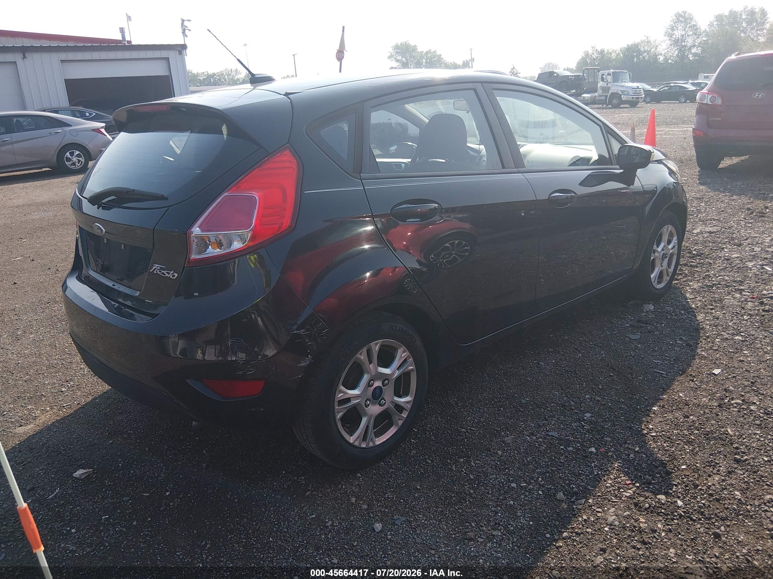 2014 Ford Fiesta Se Black vin: 3FADP4EJ3EM108127