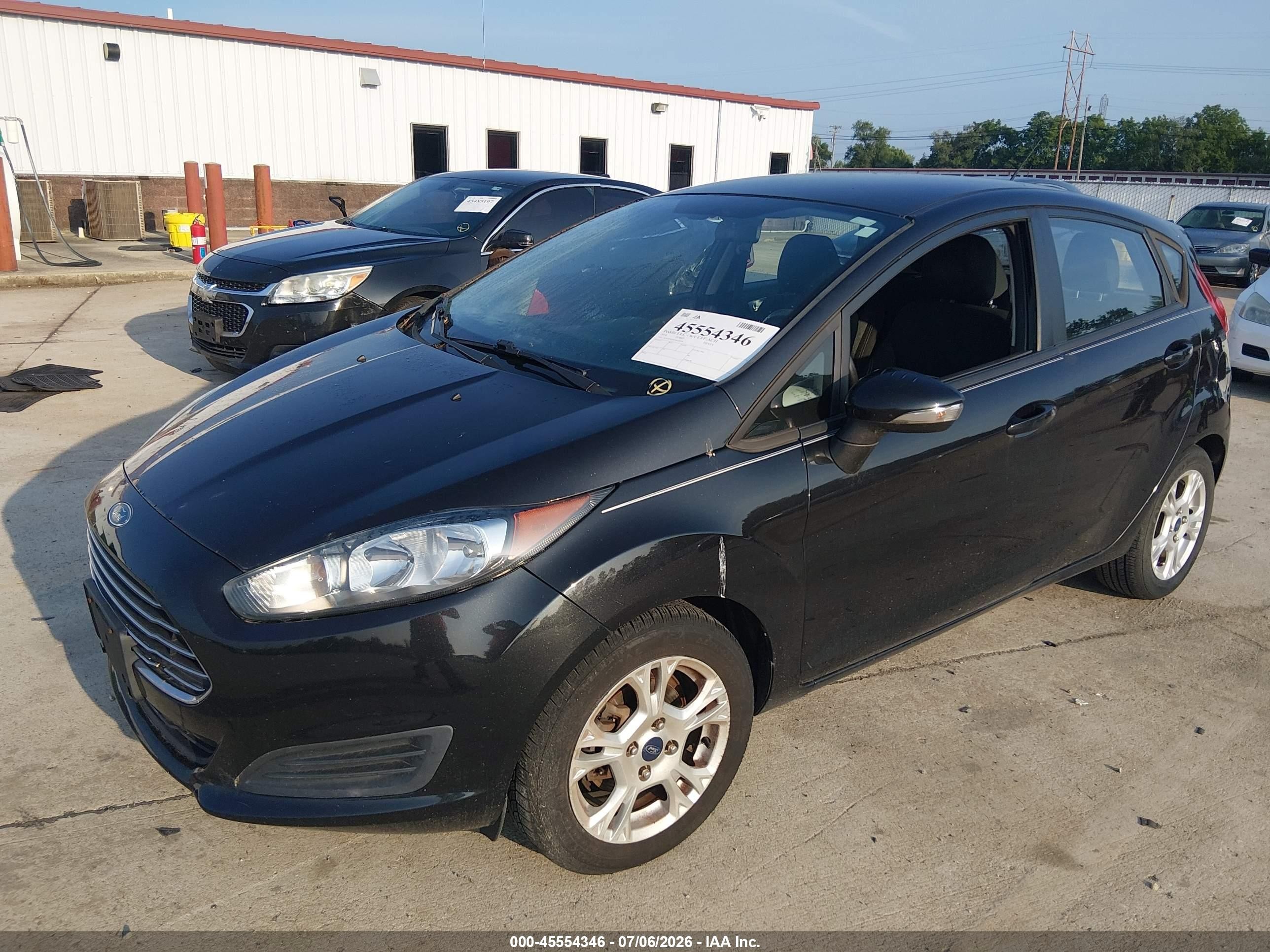 2014 Ford Fiesta Se Black vin: 3FADP4EJ3EM125218